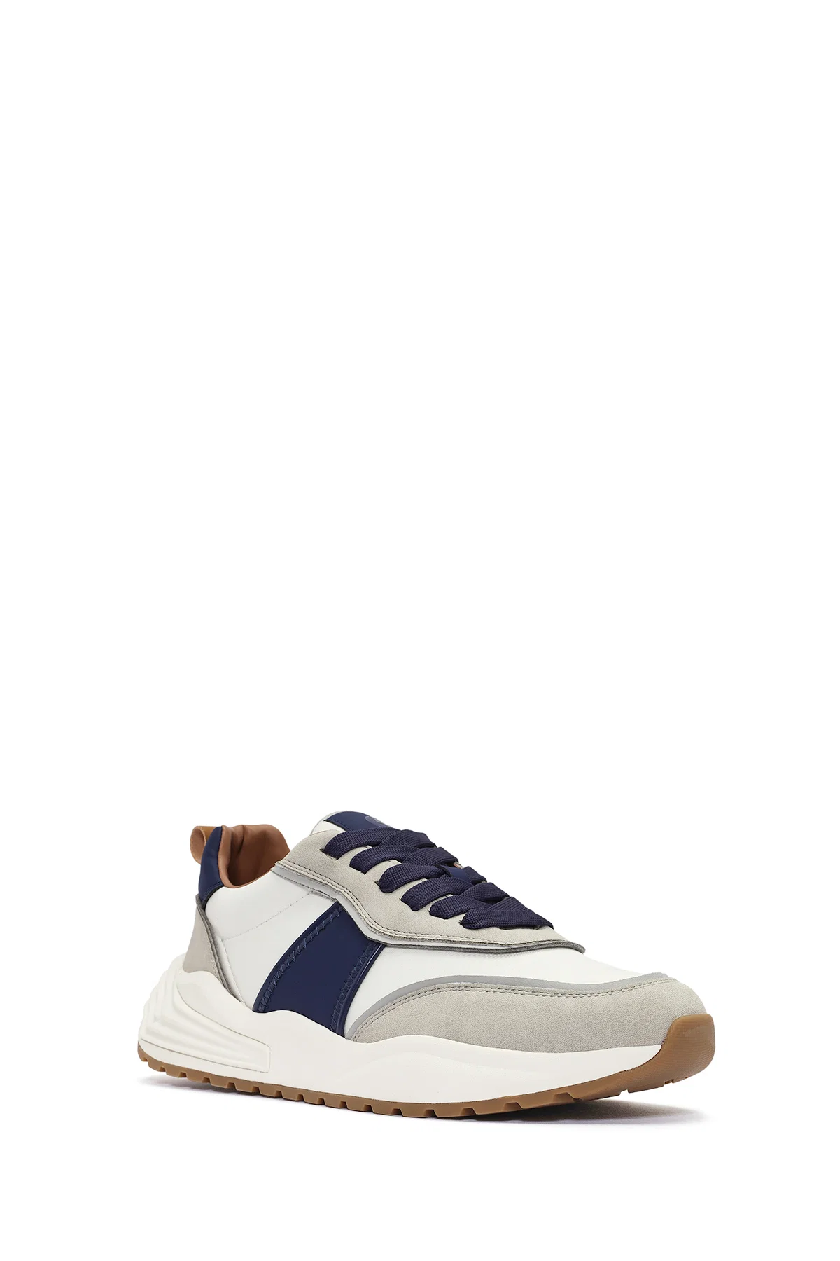 ACBC x DERİMOD Erkek Bej Bağcıklı Kalın Tabanlı Sneaker - Image 6