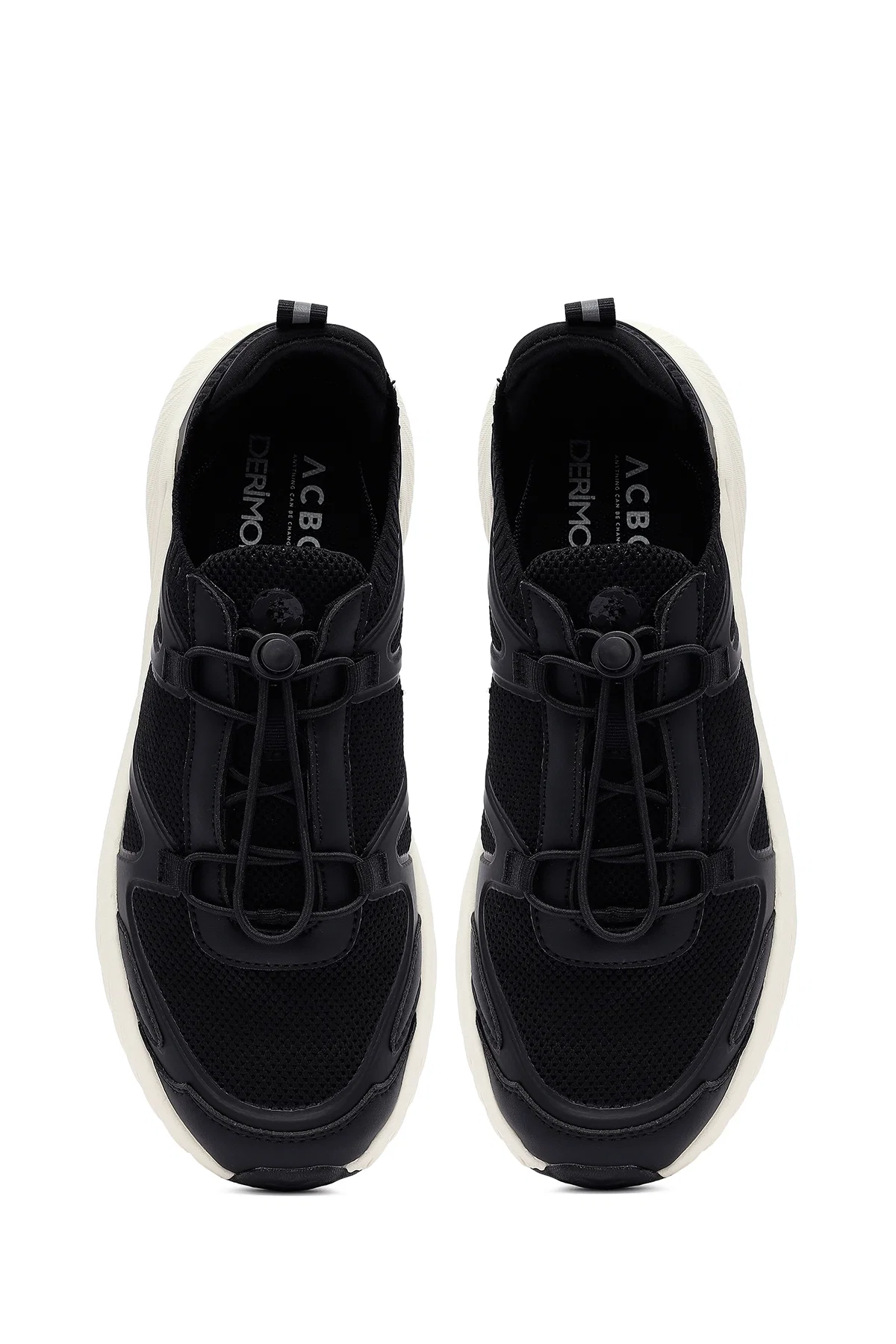 ACBC x Derimod Erkek Siyah Bağcıklı Kalın Tabanlı Kumaş Sneaker - Image 7