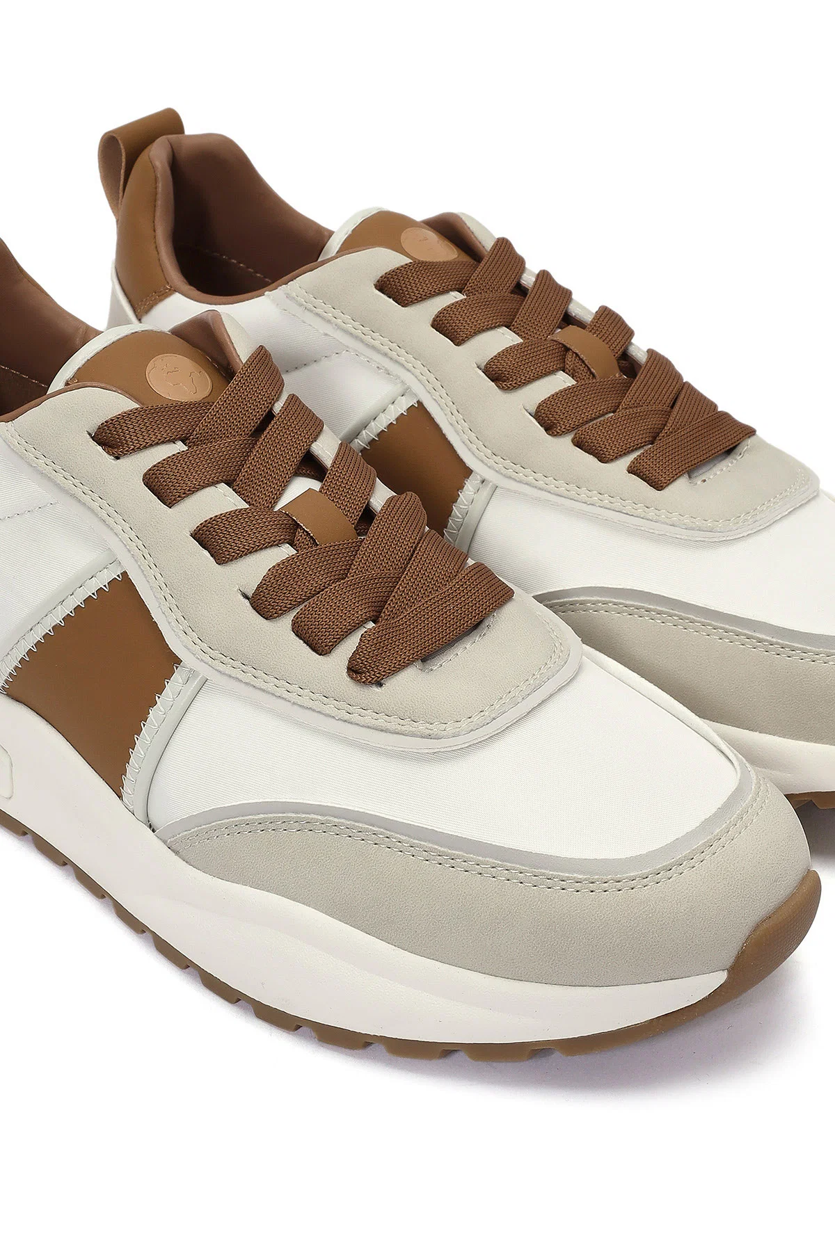 ACBC x DERİMOD Erkek Taba Bağcıklı Kalın Tabanlı Sneaker - Image 9