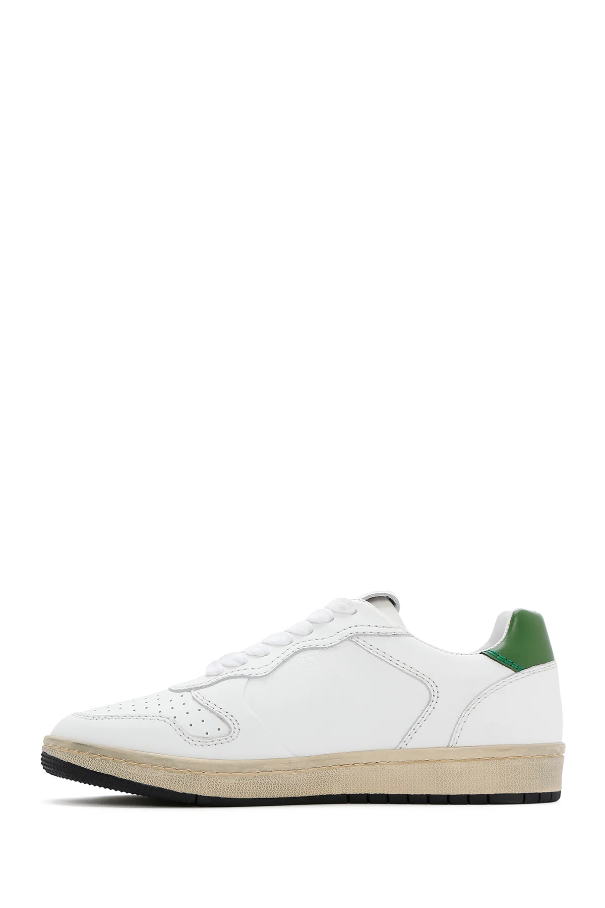 ACBC x DERİMOD Kadın Beyaz Bağcıklı Deri Sneaker - Image 2