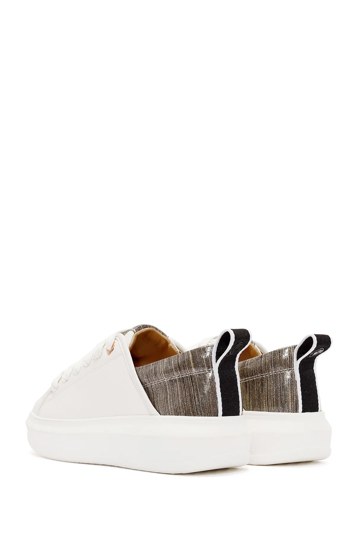 ACBC x Derimod Kadın Beyaz Bağcıklı Kalın Tabanlı Sneaker - Image 5