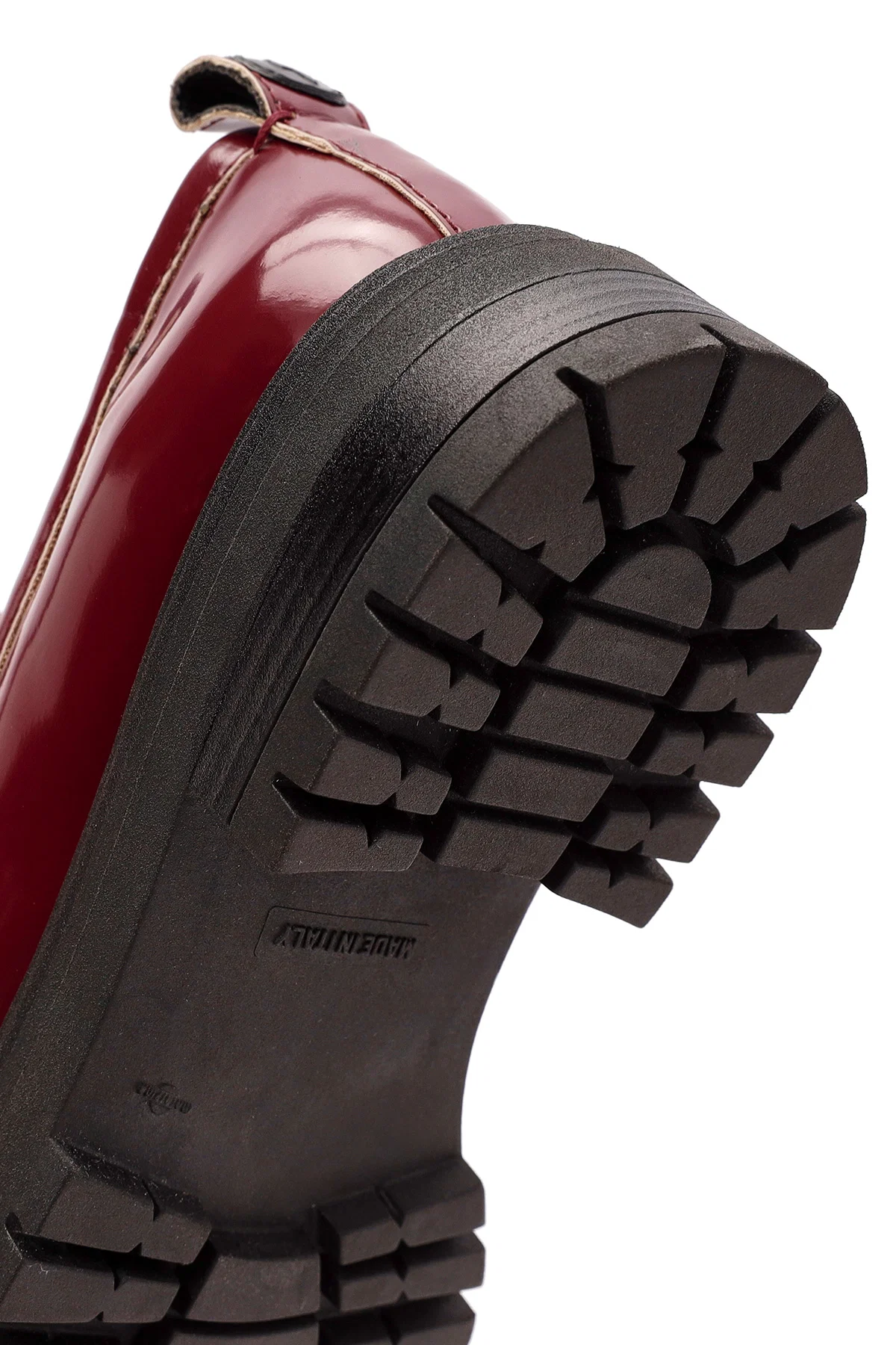 ACBC x Derimod Kadın Bordo Kalın Tabanlı Maskülen Loafer - Image 8