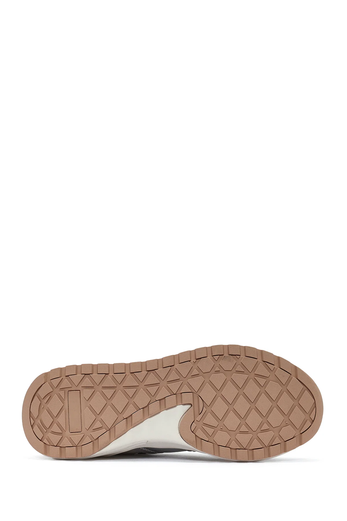 ACBC x DERİMOD Kadın Gri Kalın Tabanlı Bağcıklı Kumaş Sneaker - Image 4