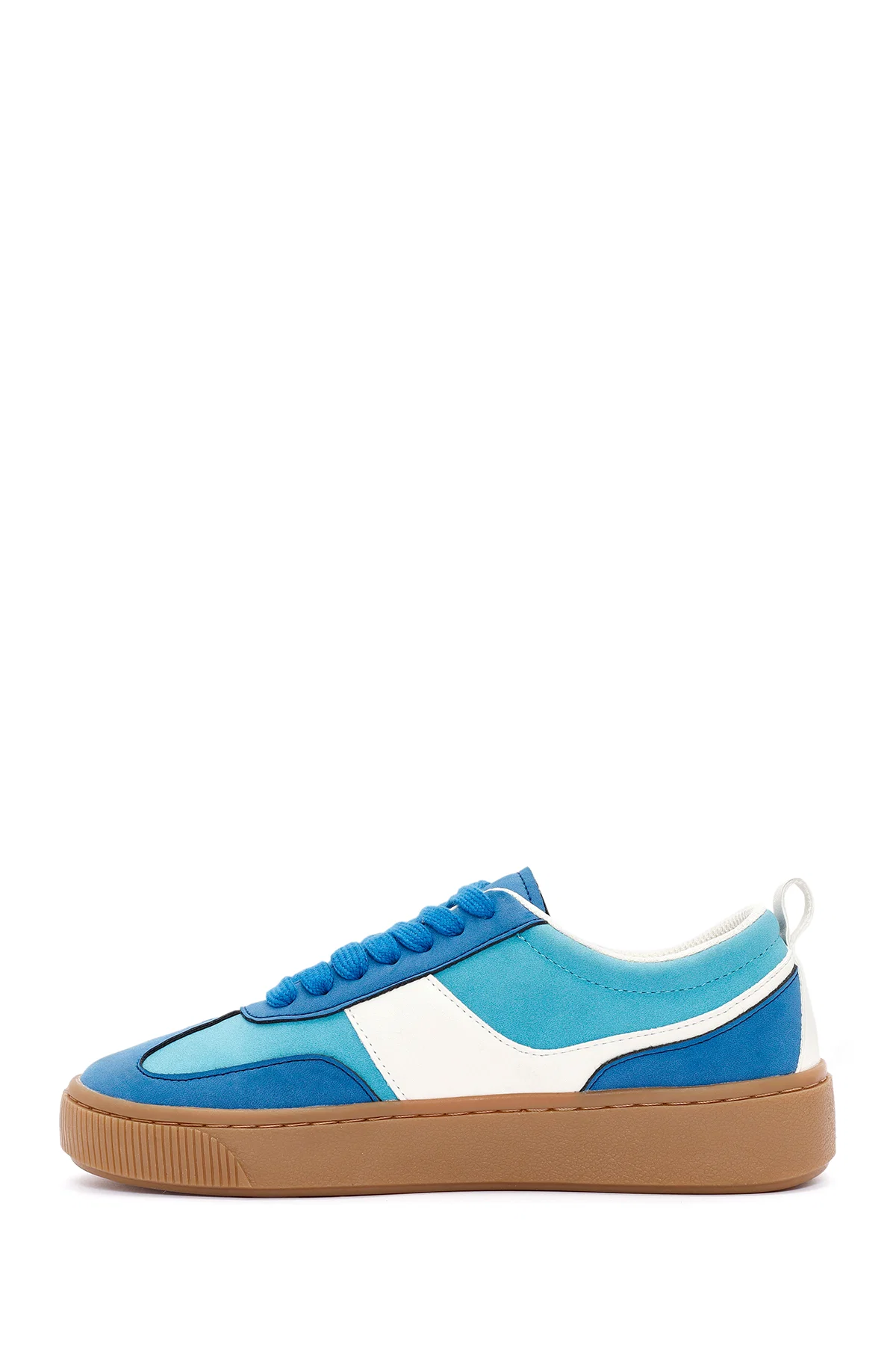 ACBC x Derimod Kadın Mavi Bağcıklı Süet Sneaker - Image 3