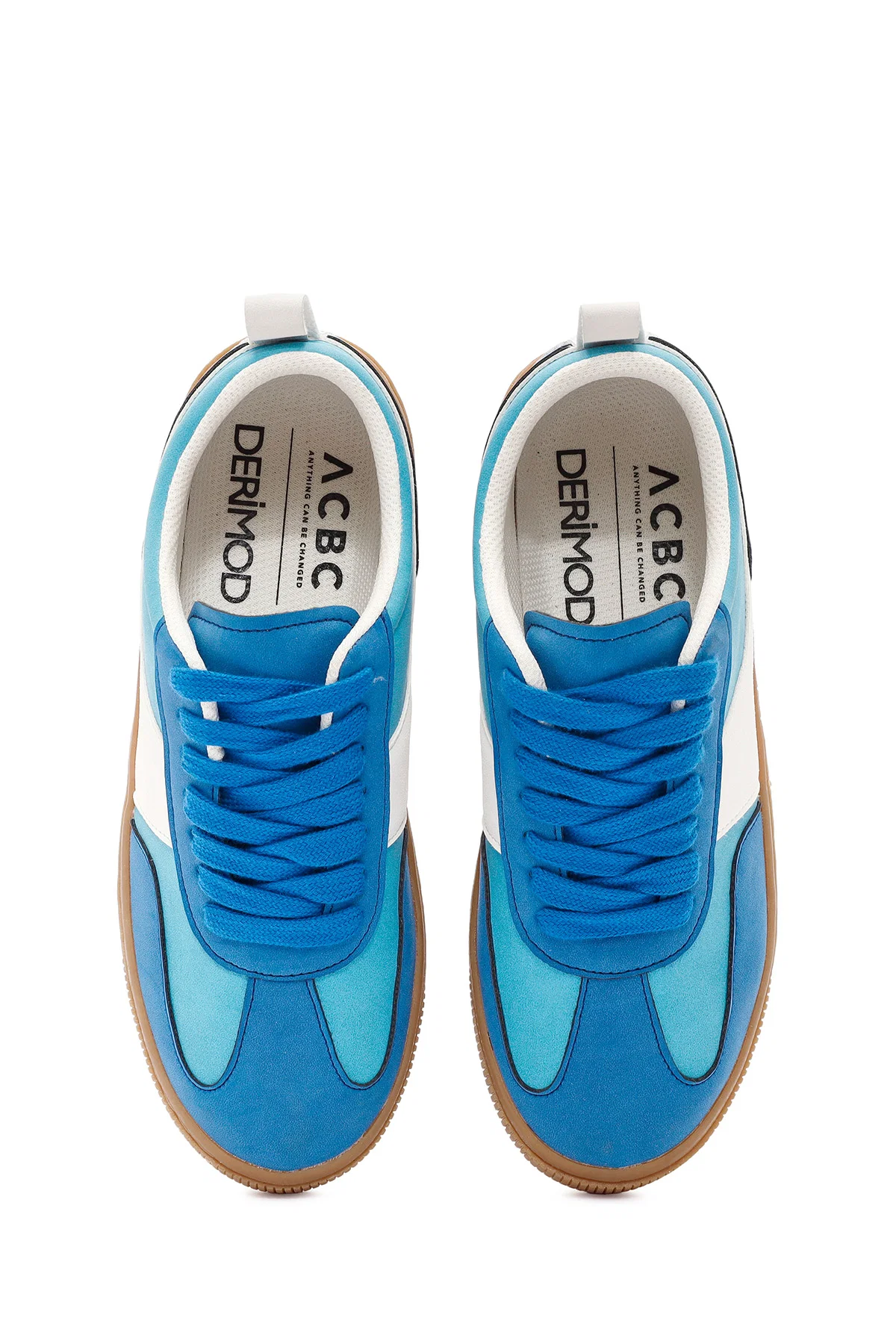 ACBC x Derimod Kadın Mavi Bağcıklı Süet Sneaker - Image 8
