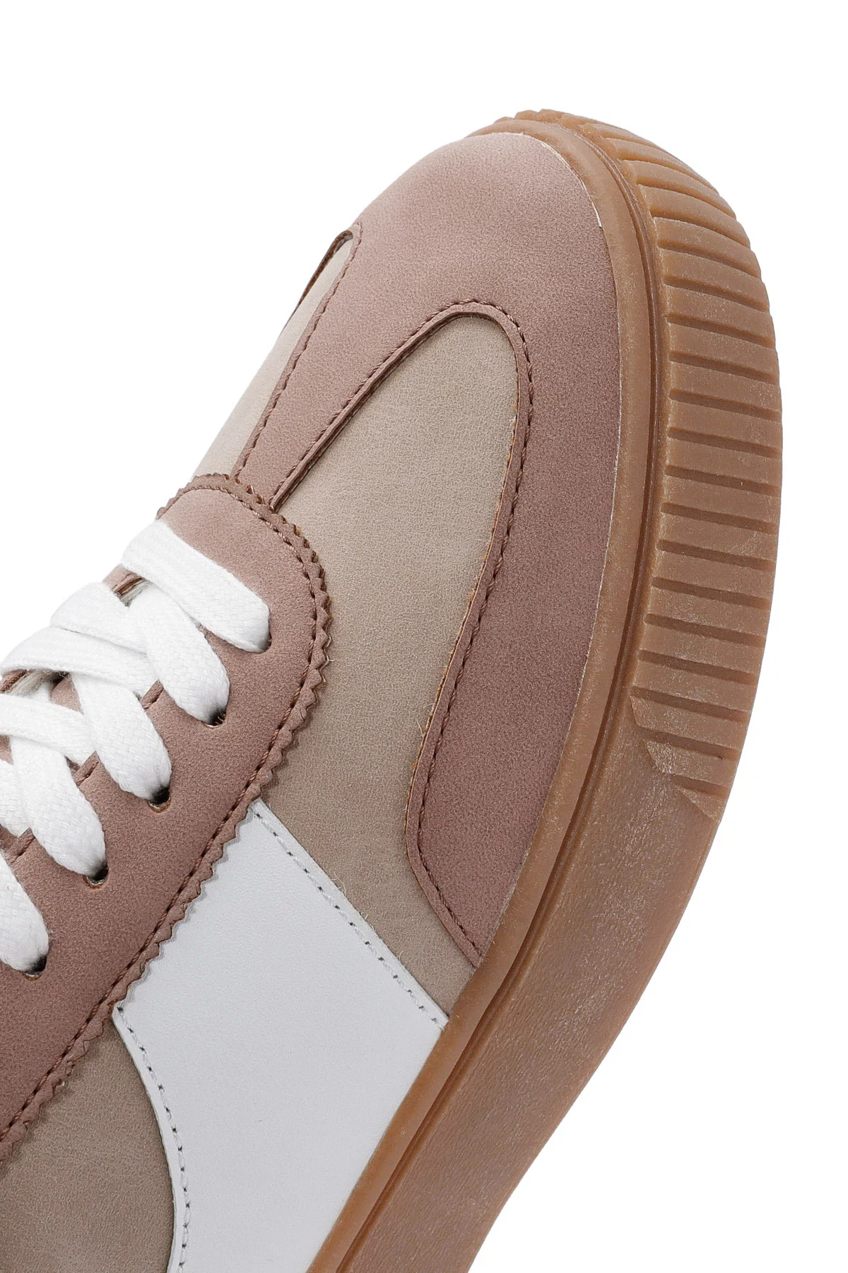 ACBC x Derimod Kadın Pembe Bağcıklı Süet Sneaker - Image 9