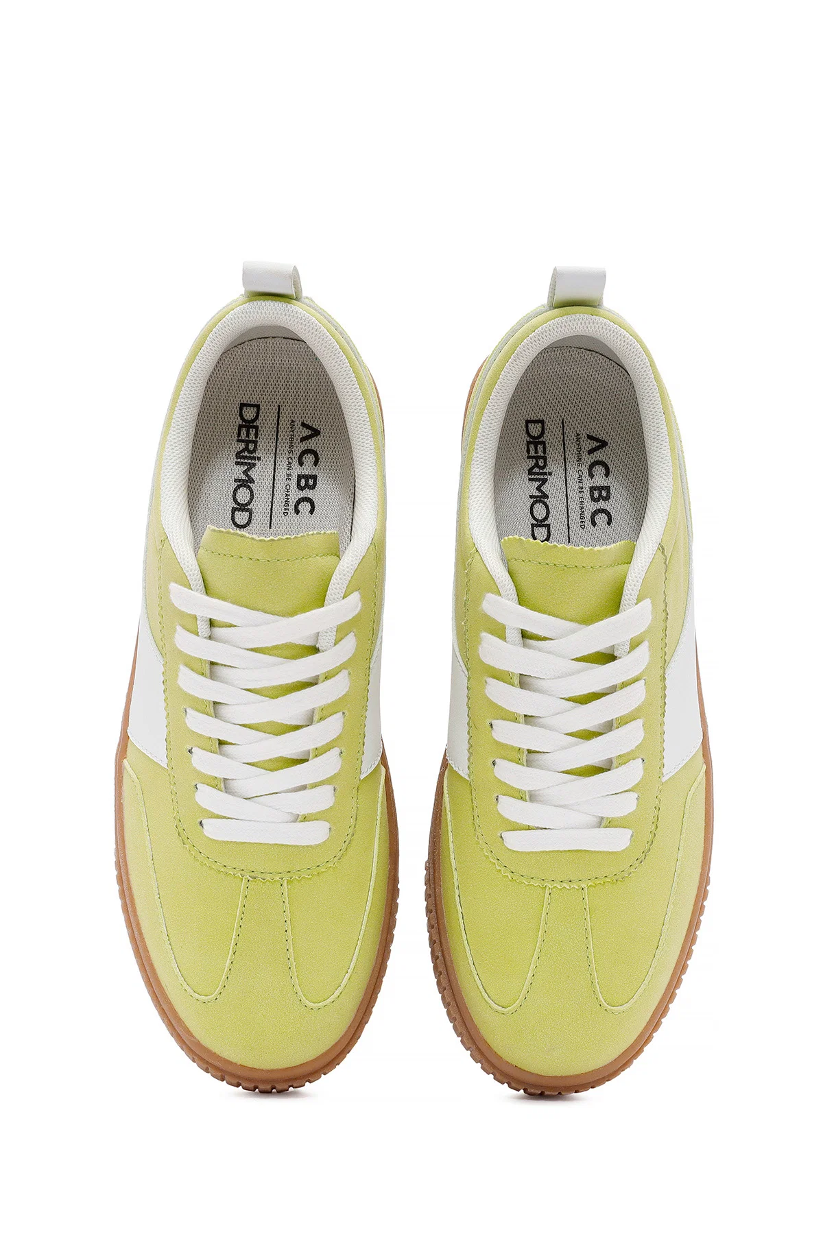 ACBC x Derimod Kadın Sarı Bağcıklı Süet Sneaker - Image 7