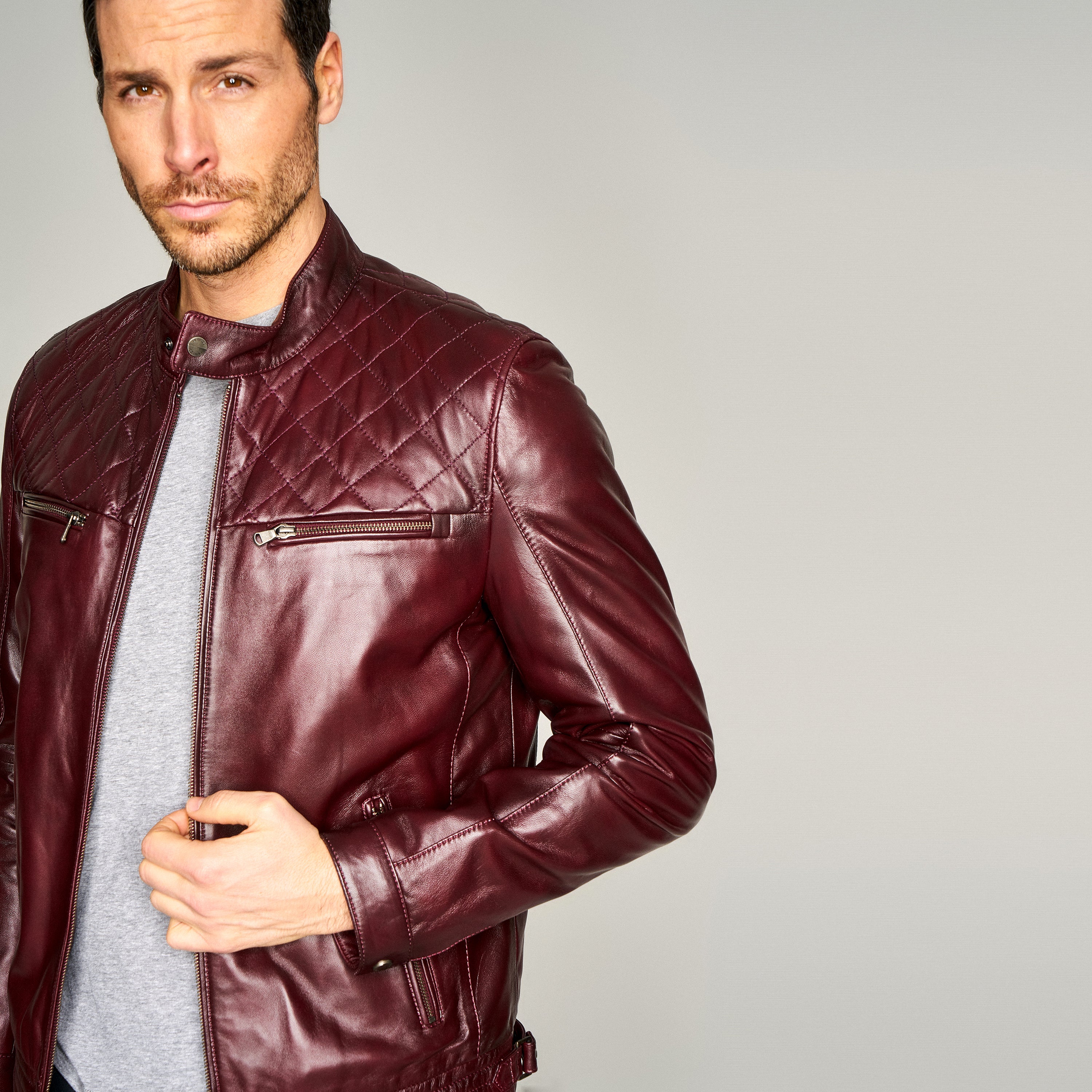 Adrian Erkek Bordo Mont - Image 7