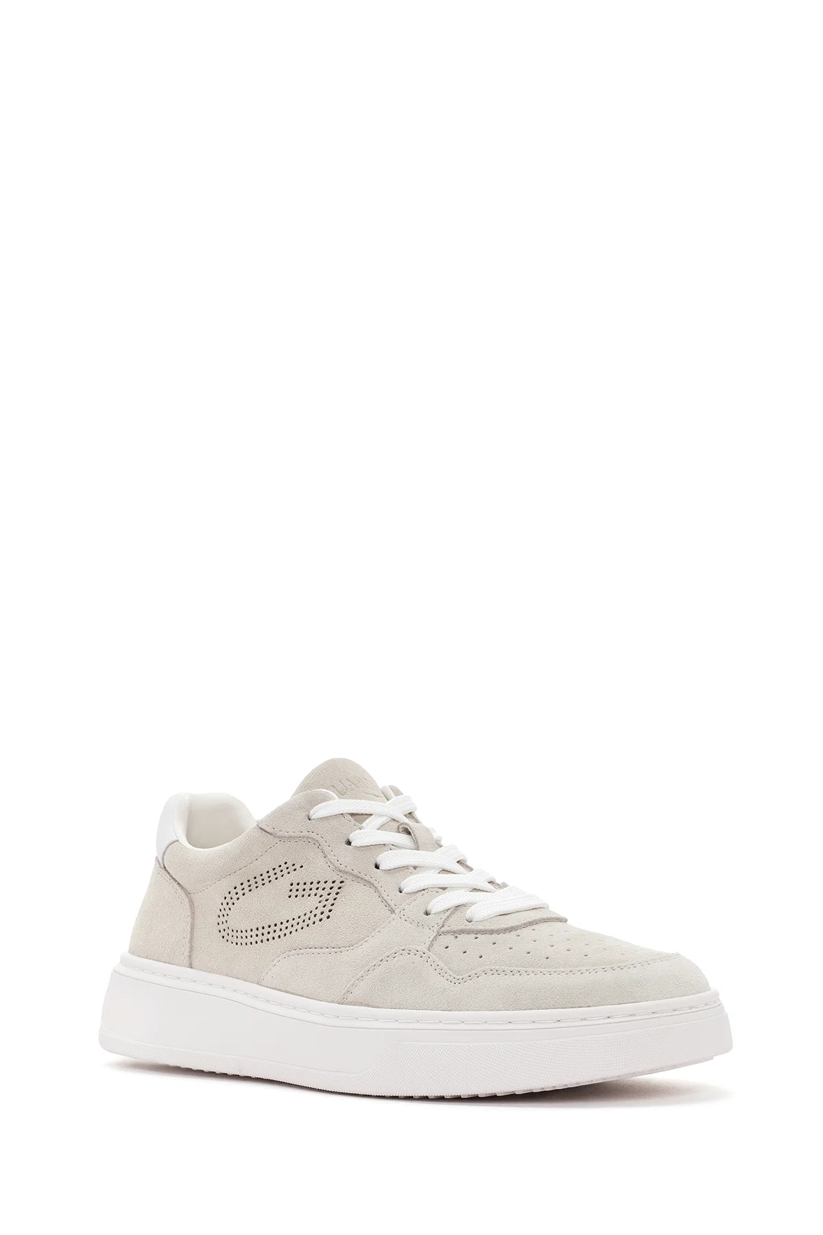 Alberto Guardiani Erkek Bej New Era Bağcıklı Deri Sneaker - Image 6