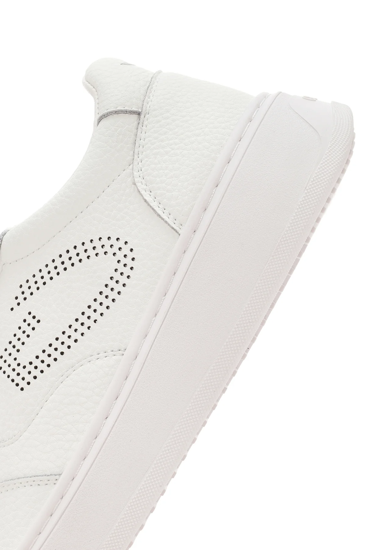 Alberto Guardiani Erkek Beyaz New Era Bağcıklı Deri Sneaker - Image 8
