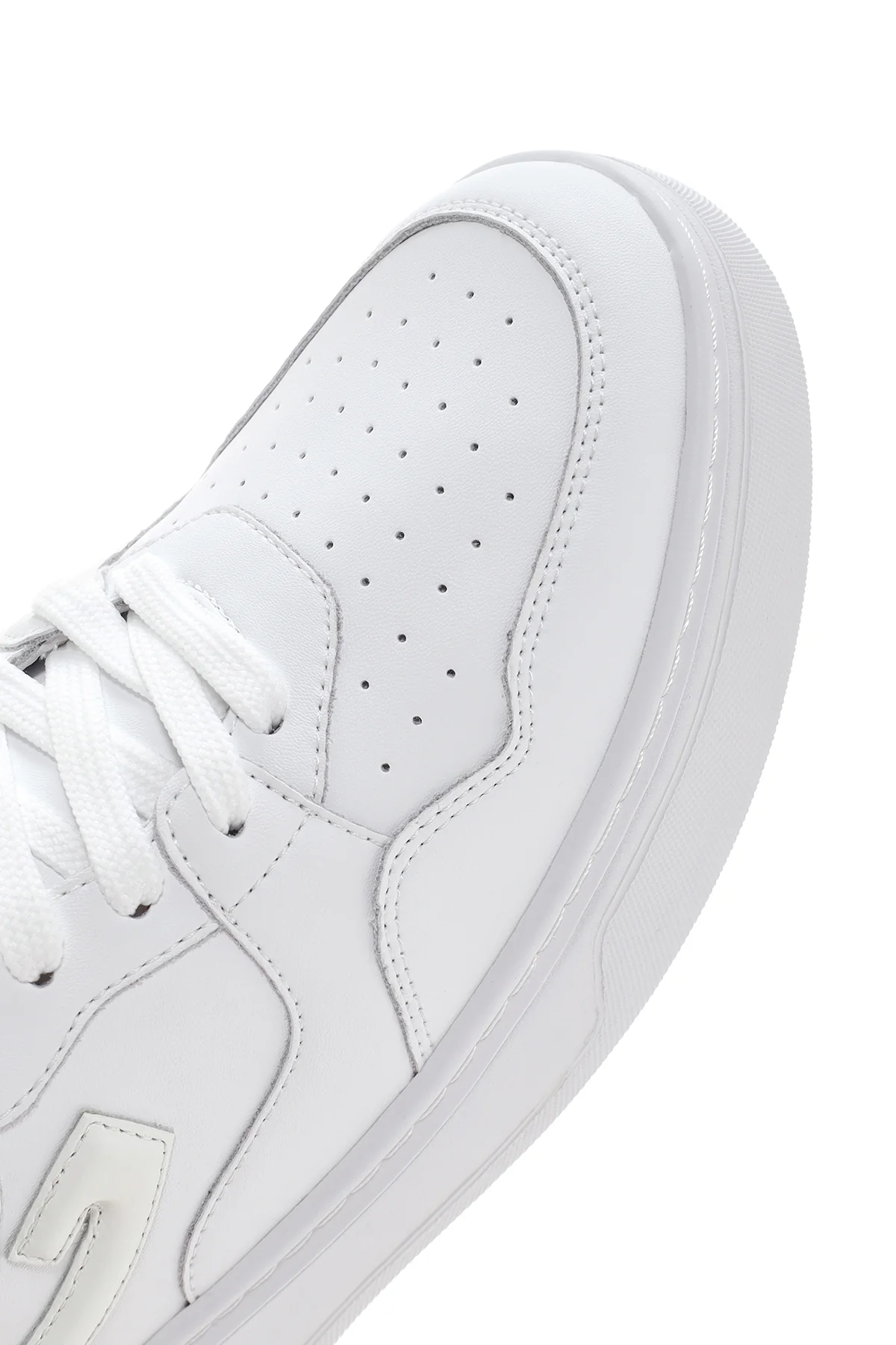Alberto Guardiani Erkek Beyaz New Era Kalın Tabanlı Deri Sneaker - Image 10