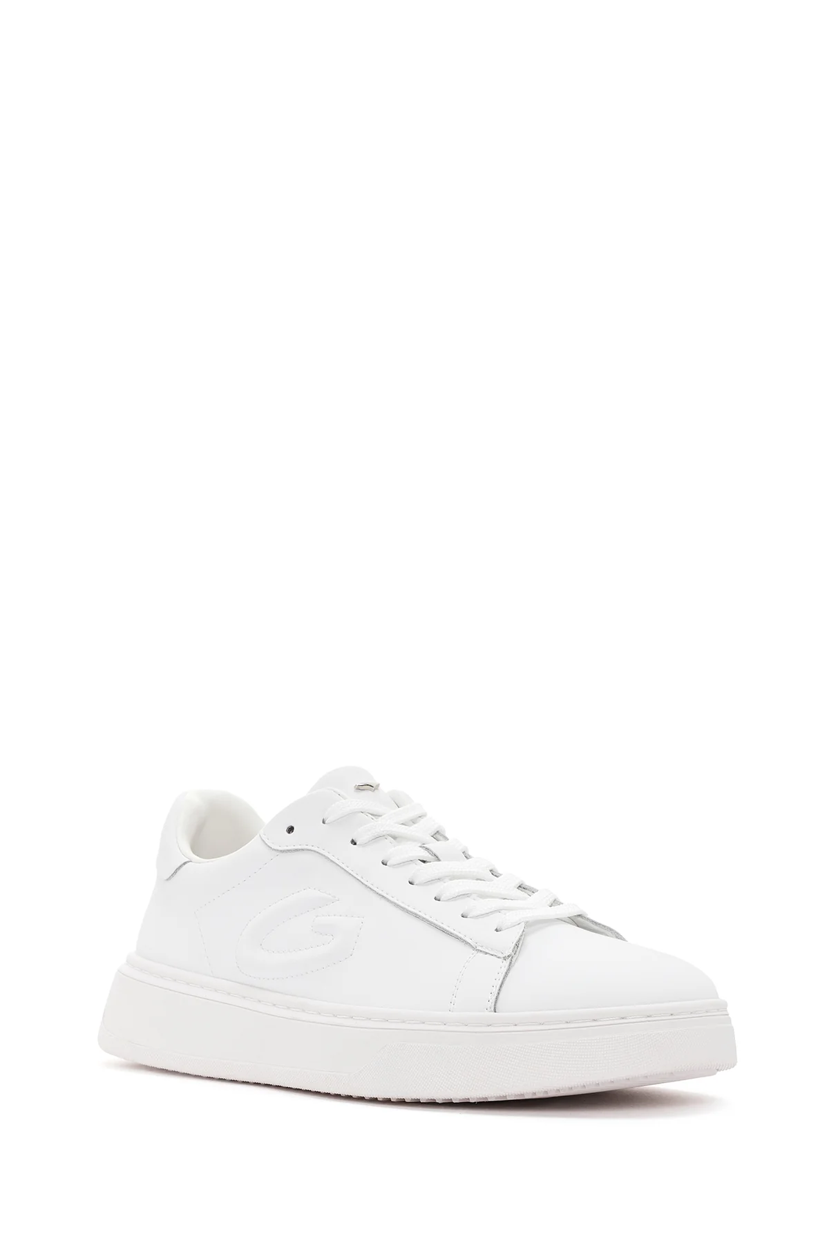 Alberto Guardiani Erkek Beyaz Winner Deri Sneaker - Image 6