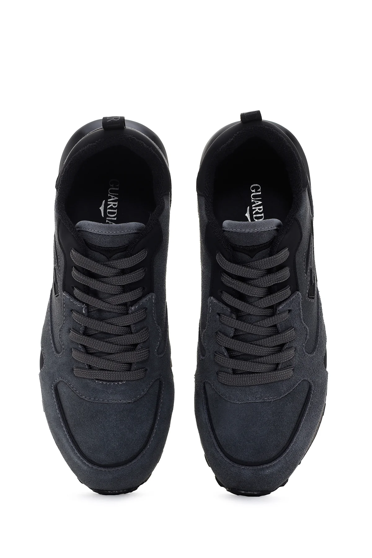 Alberto Guardiani Erkek Koyu Gri Wen Kalın Tabanlı Süet Deri Sneaker - Image 6