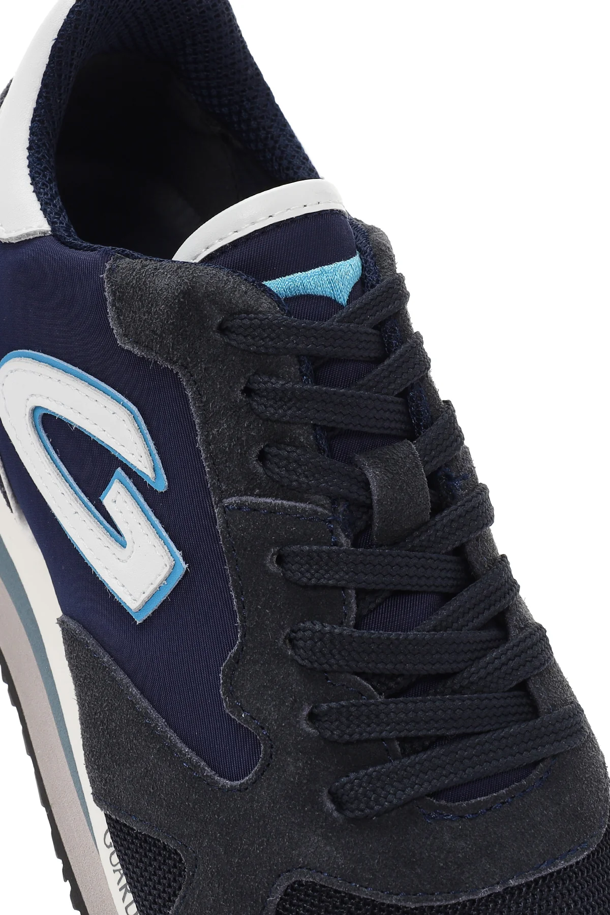 Alberto Guardiani Erkek Lacivert Wen Kalın Tabanlı Bağcıklı Süet Deri Sneaker - Image 11