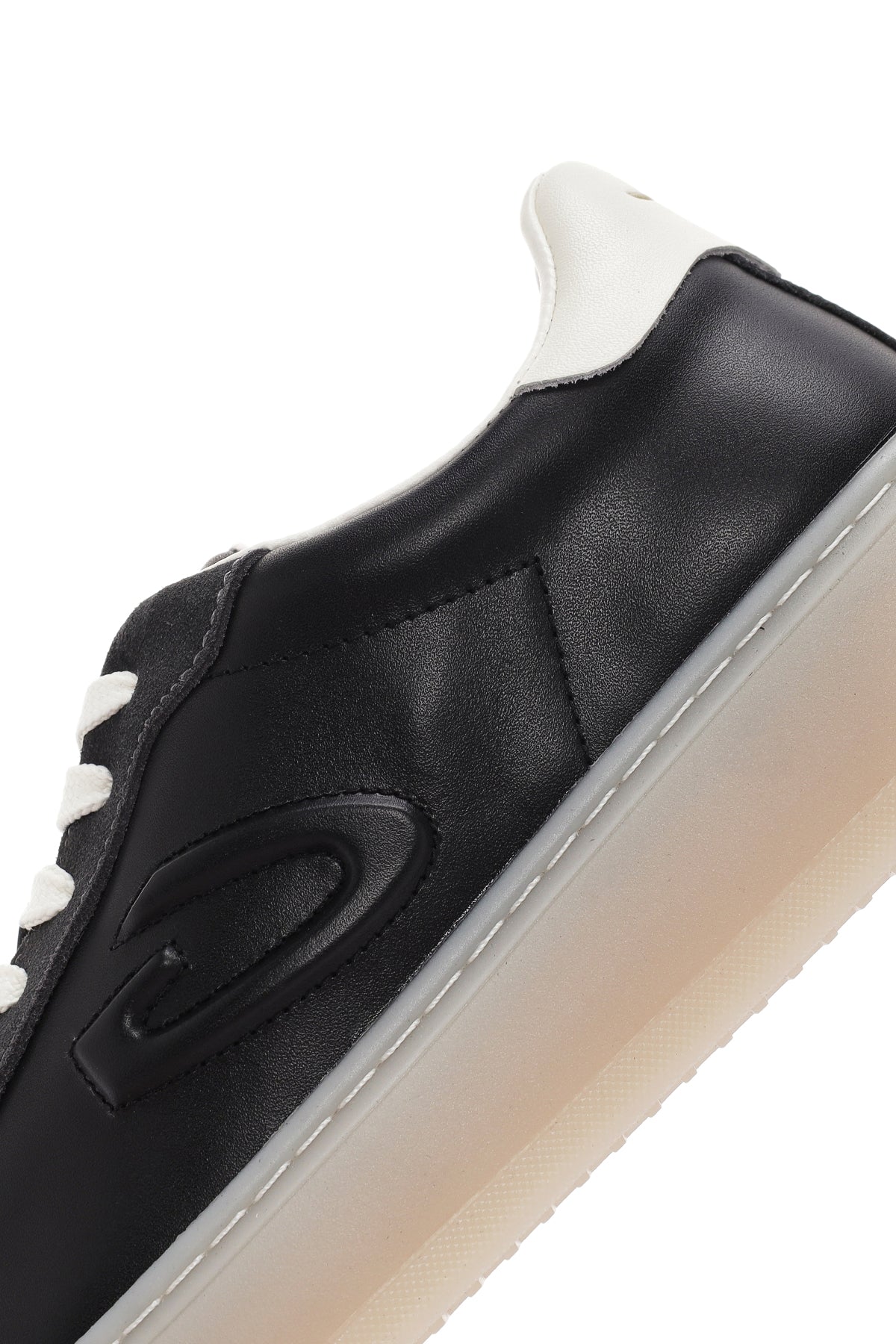 Alberto Guardiani Erkek Siyah New Era Bağcıklı Deri Sneaker - Image 8