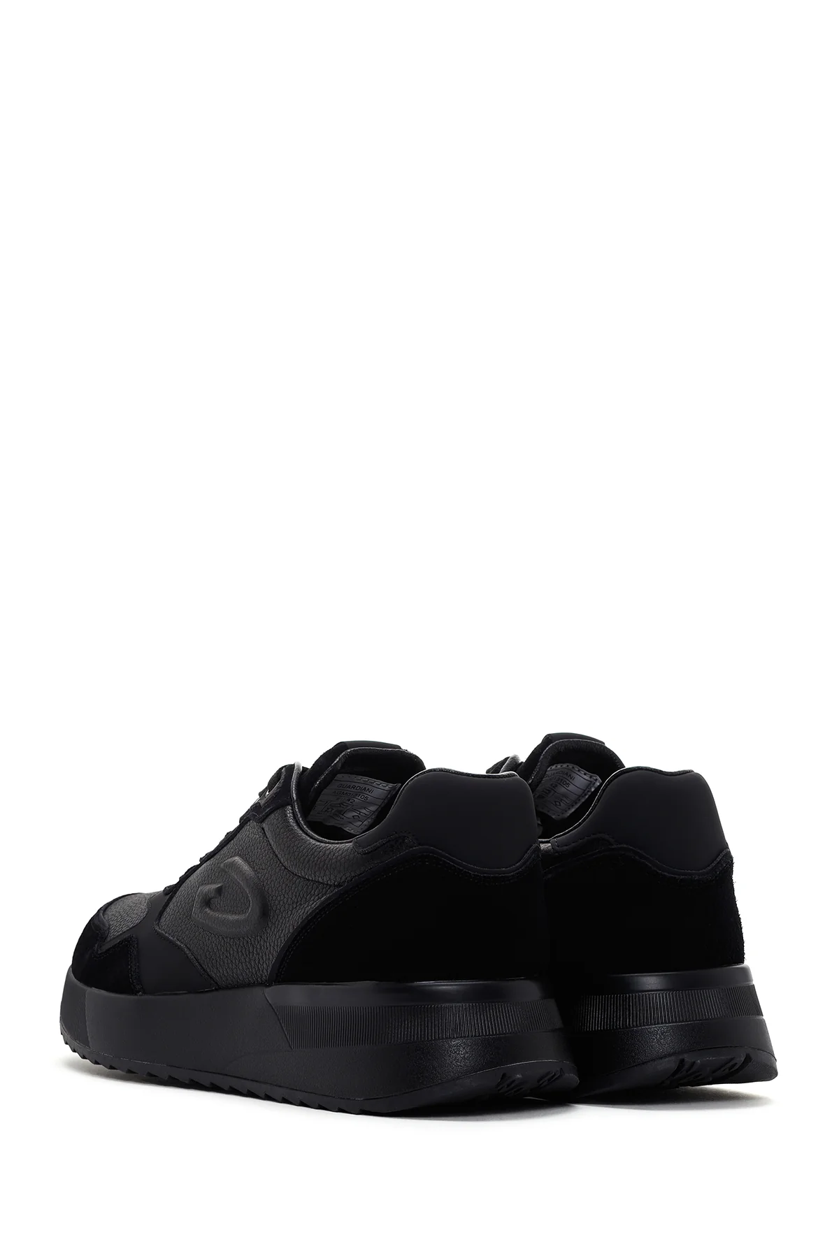 Alberto Guardiani Erkek Siyah Winner Kalın Tabanlı Deri Sneaker - Image 5