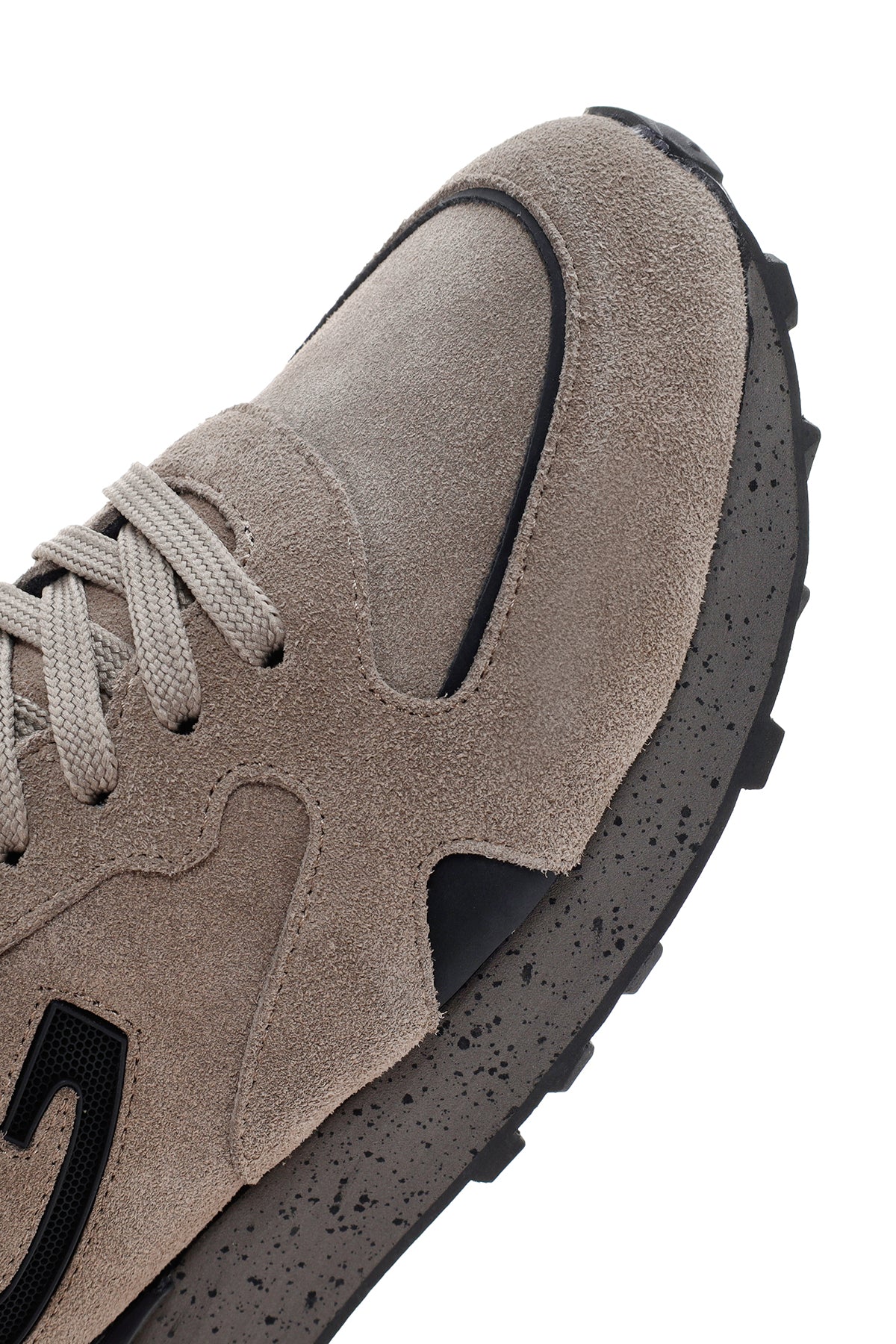 Alberto Guardiani Erkek Vizon Wen Kalın Tabanlı Süet Deri Sneaker - Image 9