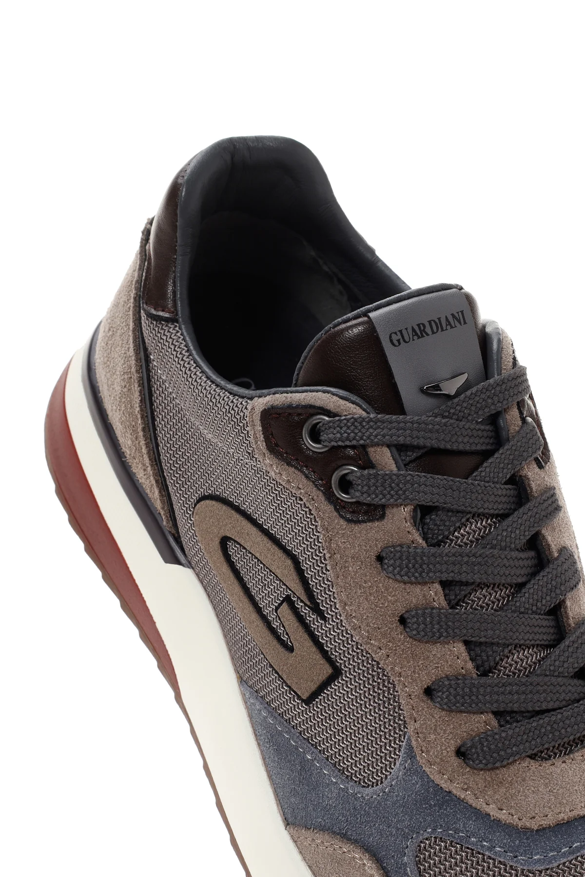 Alberto Guardiani Erkek Vizon Winner Kalın Tabanlı Deri Sneaker - Image 10