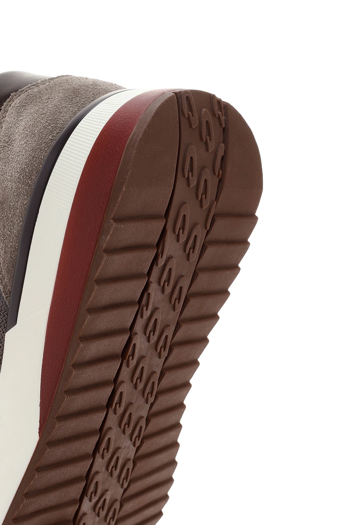 Alberto Guardiani Erkek Vizon Winner Kalın Tabanlı Deri Sneaker - Image 8