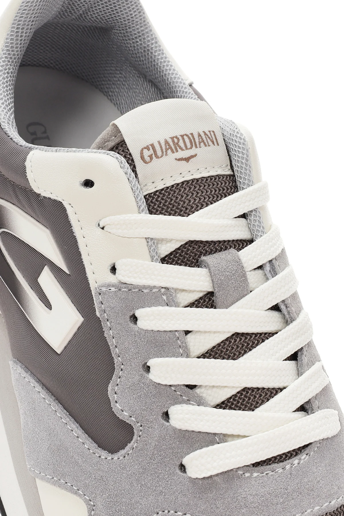 Alberto Guardiani Erkek Wen Kalın Tabanlı Gri Bağcıklı Deri Sneaker - Image 11