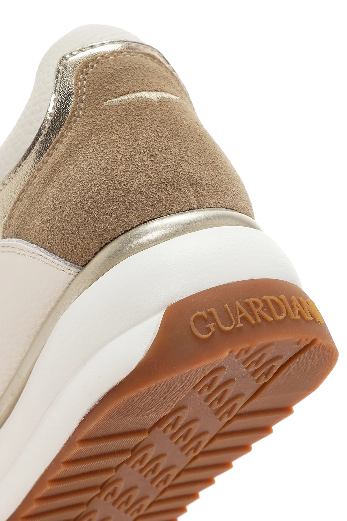 Alberto Guardiani Kadın Bej Louise Kalın Tabanlı Bağcıklı Deri Sneaker - Image 9