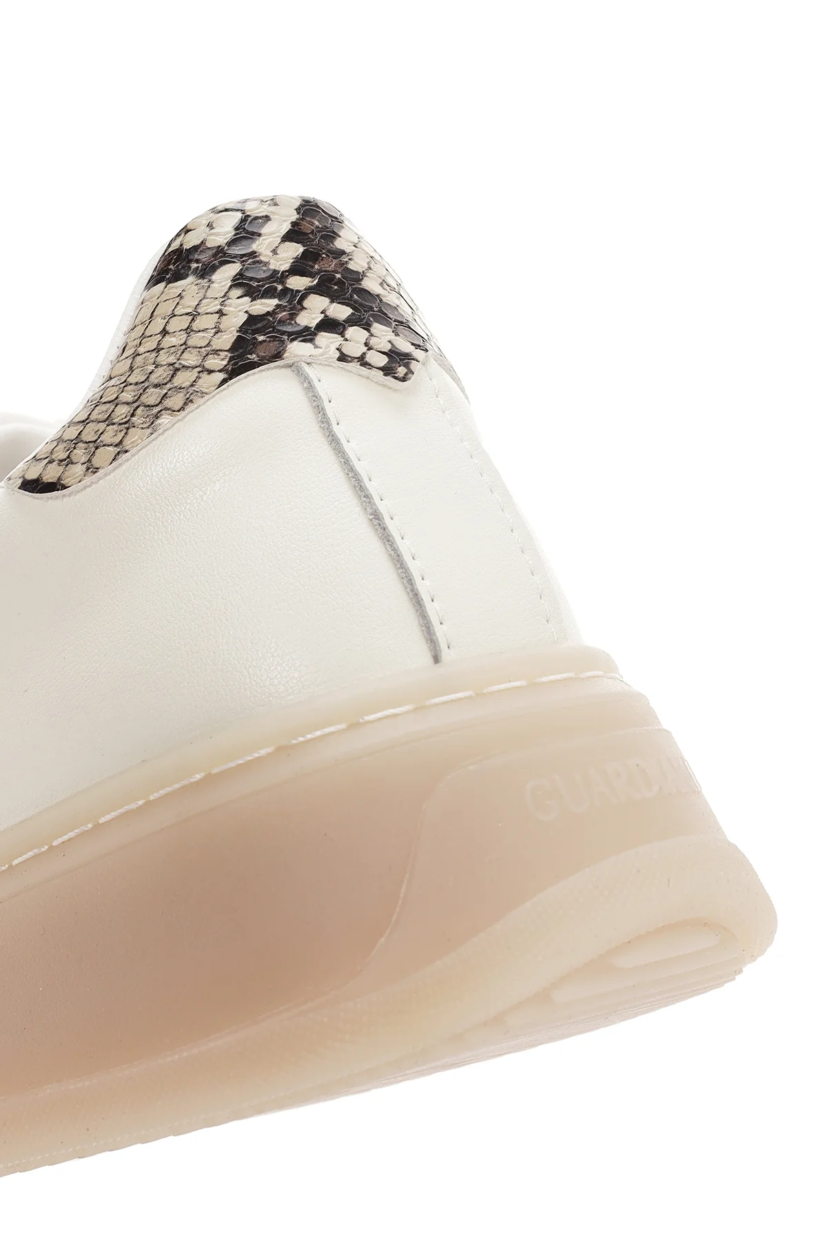 Alberto Guardiani Kadın Bej New Era Bağcıklı Deri Sneaker - Image 10