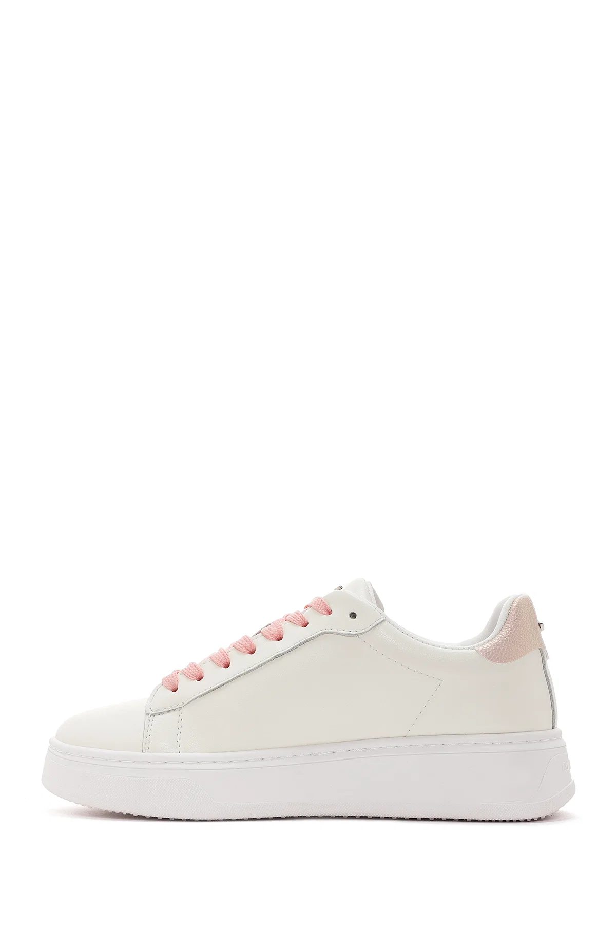 Alberto Guardiani Kadın Bej New Era Bağcıklı Deri Sneaker - Image 2