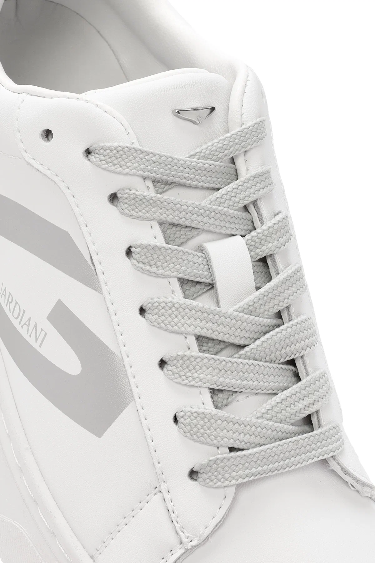 Alberto Guardiani Kadın Beyaz New Era Bağcıklı Deri Sneaker - Image 10