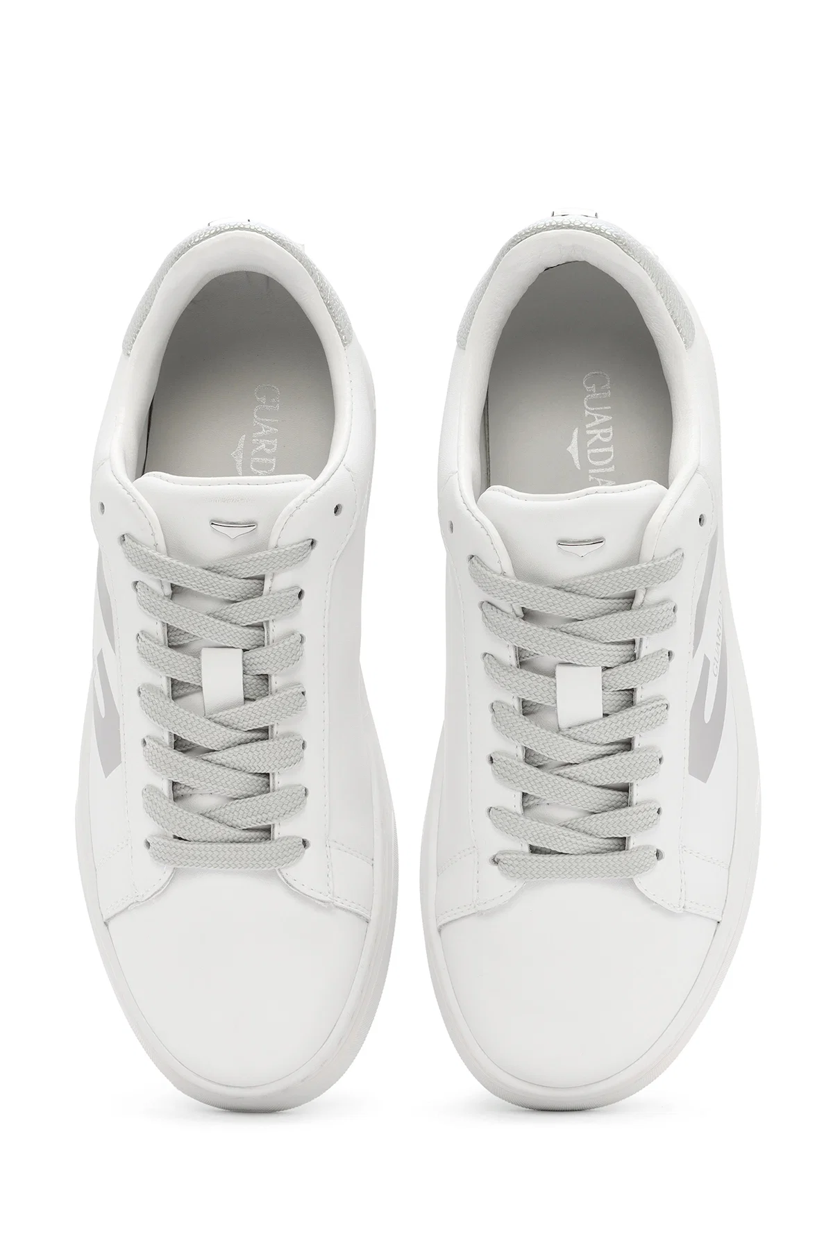 Alberto Guardiani Kadın Beyaz New Era Bağcıklı Deri Sneaker - Image 7