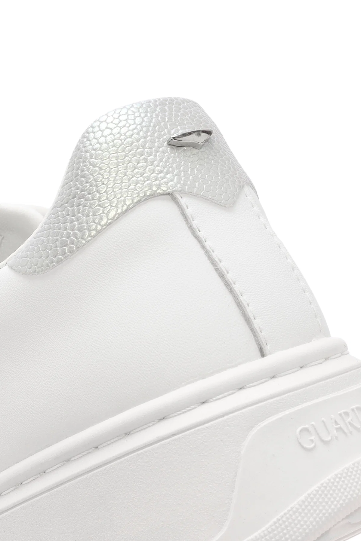 Alberto Guardiani Kadın Beyaz New Era Bağcıklı Deri Sneaker - Image 9