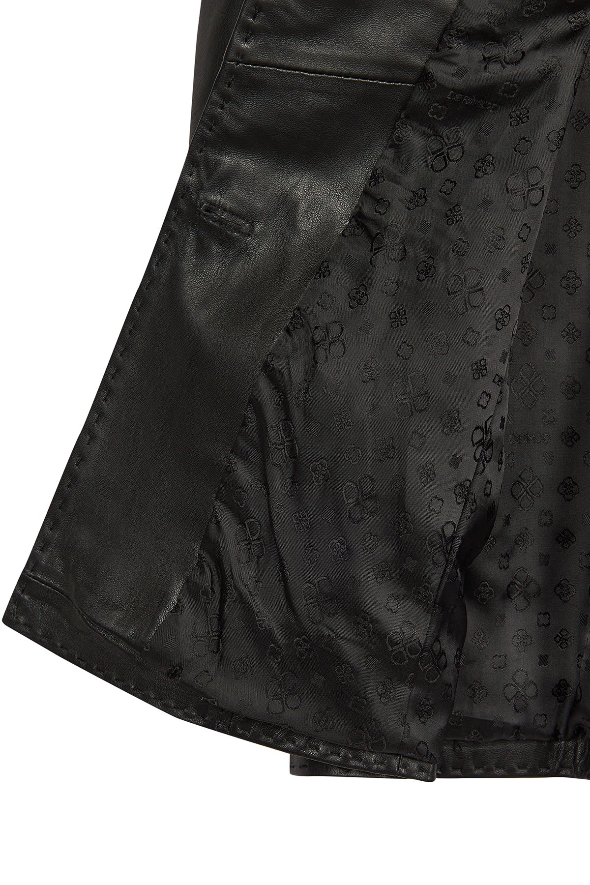 Barbara Kadın Siyah Blazer Deri Ceket - Image 6