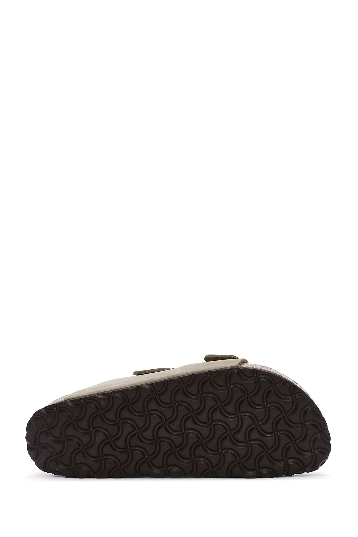 Birkenstock Erkek Kahverengi Arizona Çift Tokalı Deri Terlik - Image 4