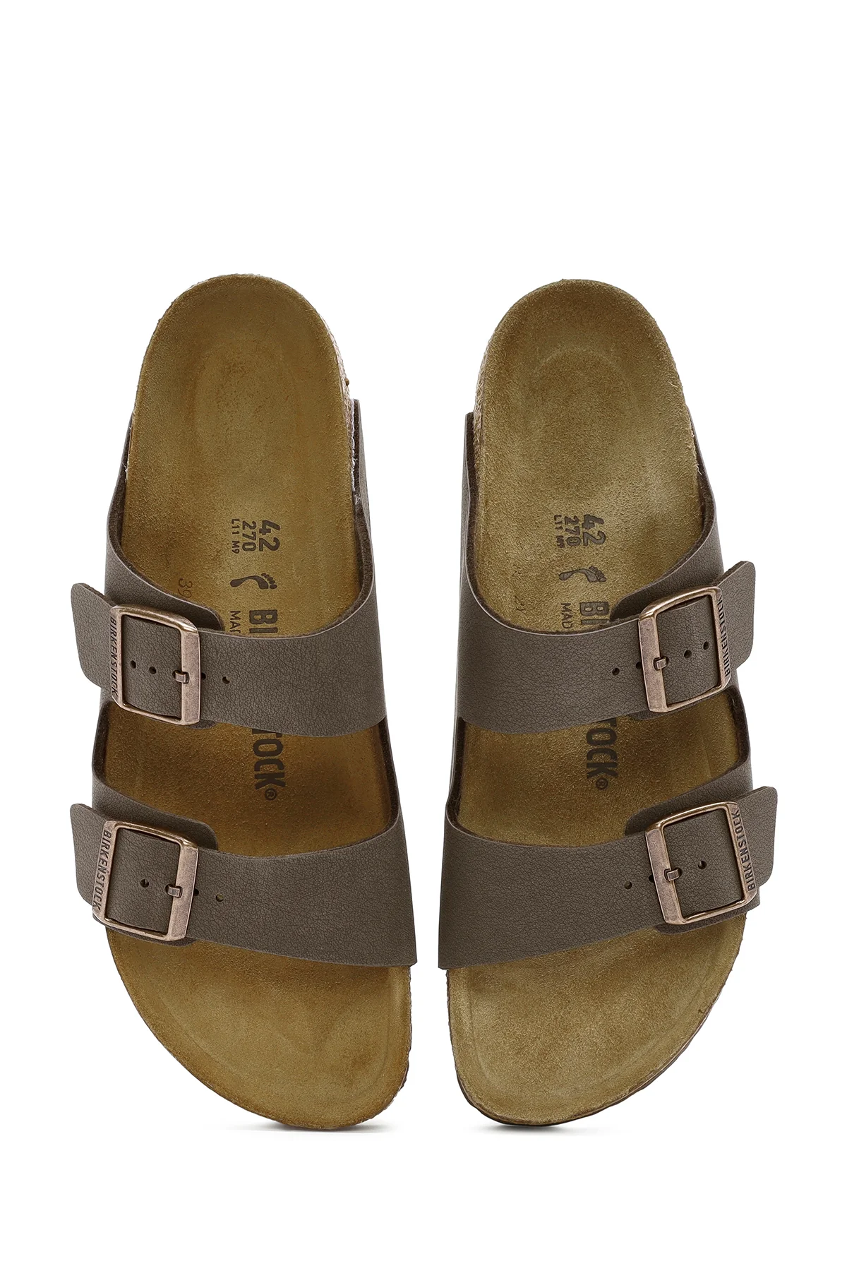 Birkenstock Erkek Vizon Çift Tokalı Arizona Eva Terlik - Image 8