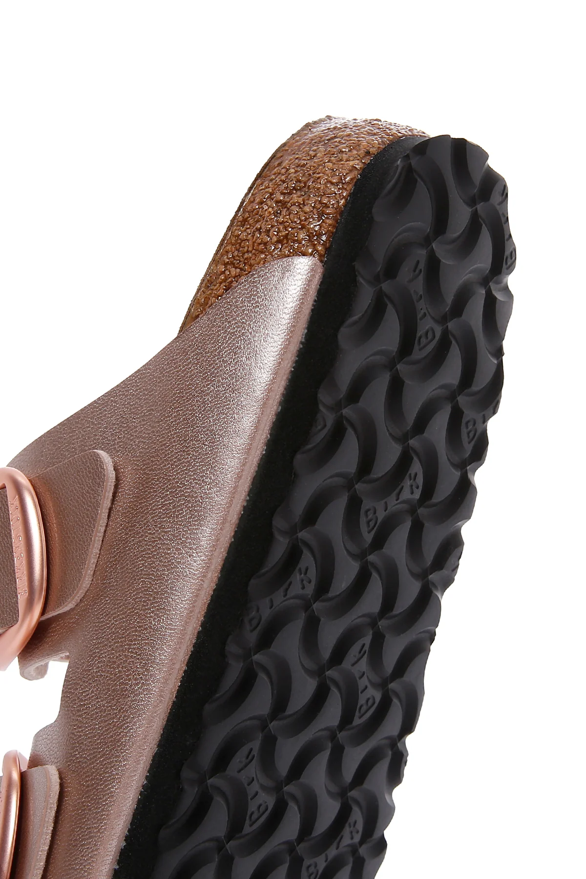 Birkenstock Kadın Bakır Deri Arizona BB Metallic Tokalı Terlik - Image 10