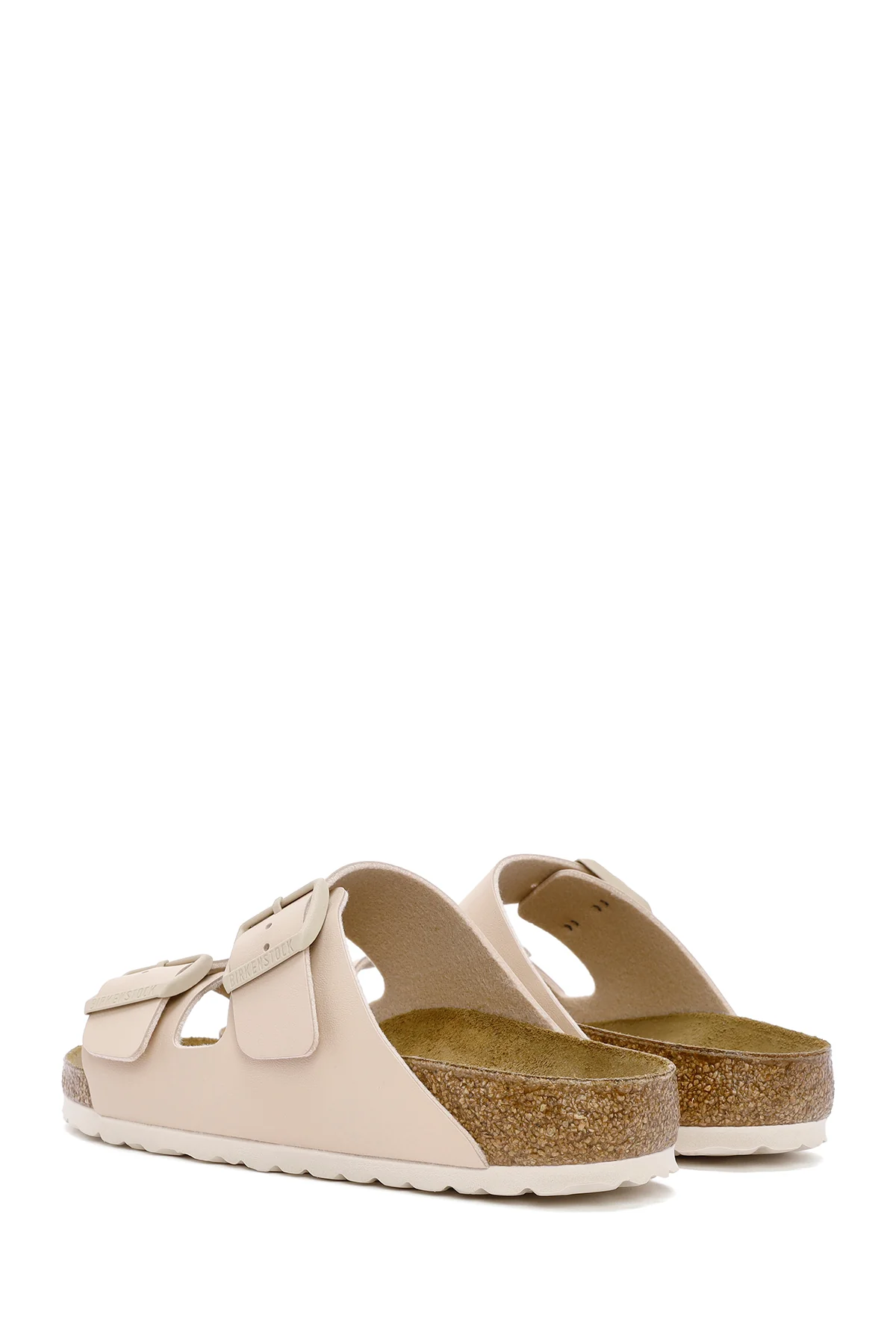 Birkenstock Kadın Bej Arizona Bf Çift Tokalı Terlik - Image 5