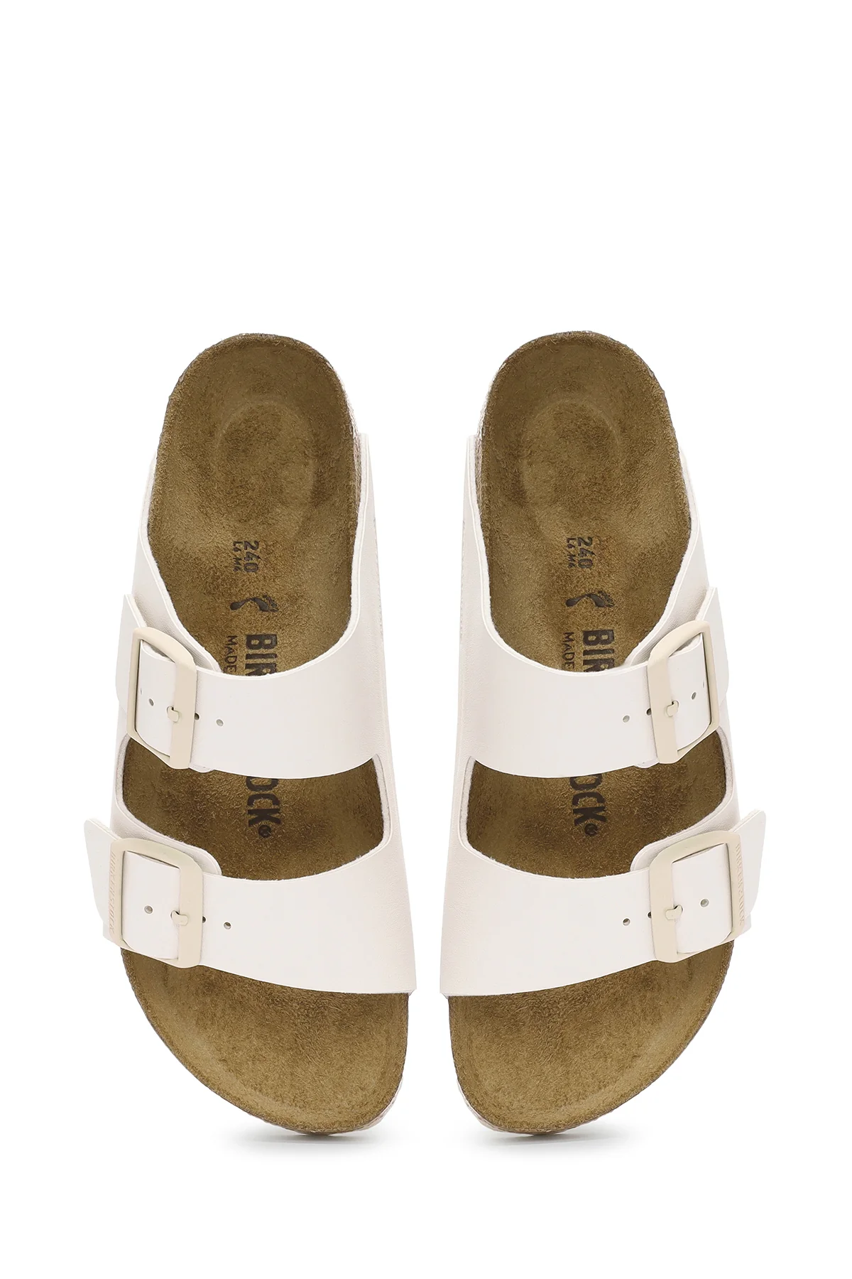 Birkenstock Kadın Beyaz Arizona Bf Çift Bantlı Terlik - Image 8