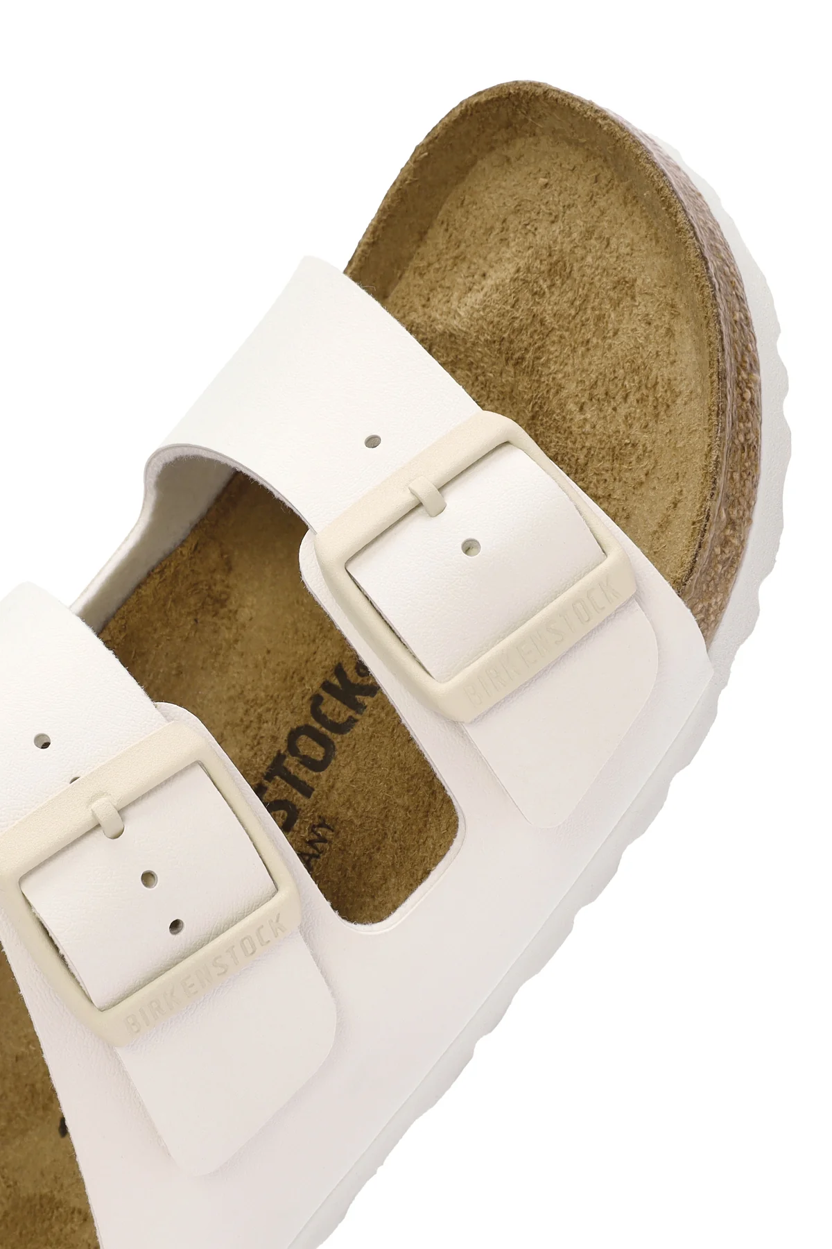 Birkenstock Kadın Beyaz Arizona Bf Çift Bantlı Terlik - Image 9