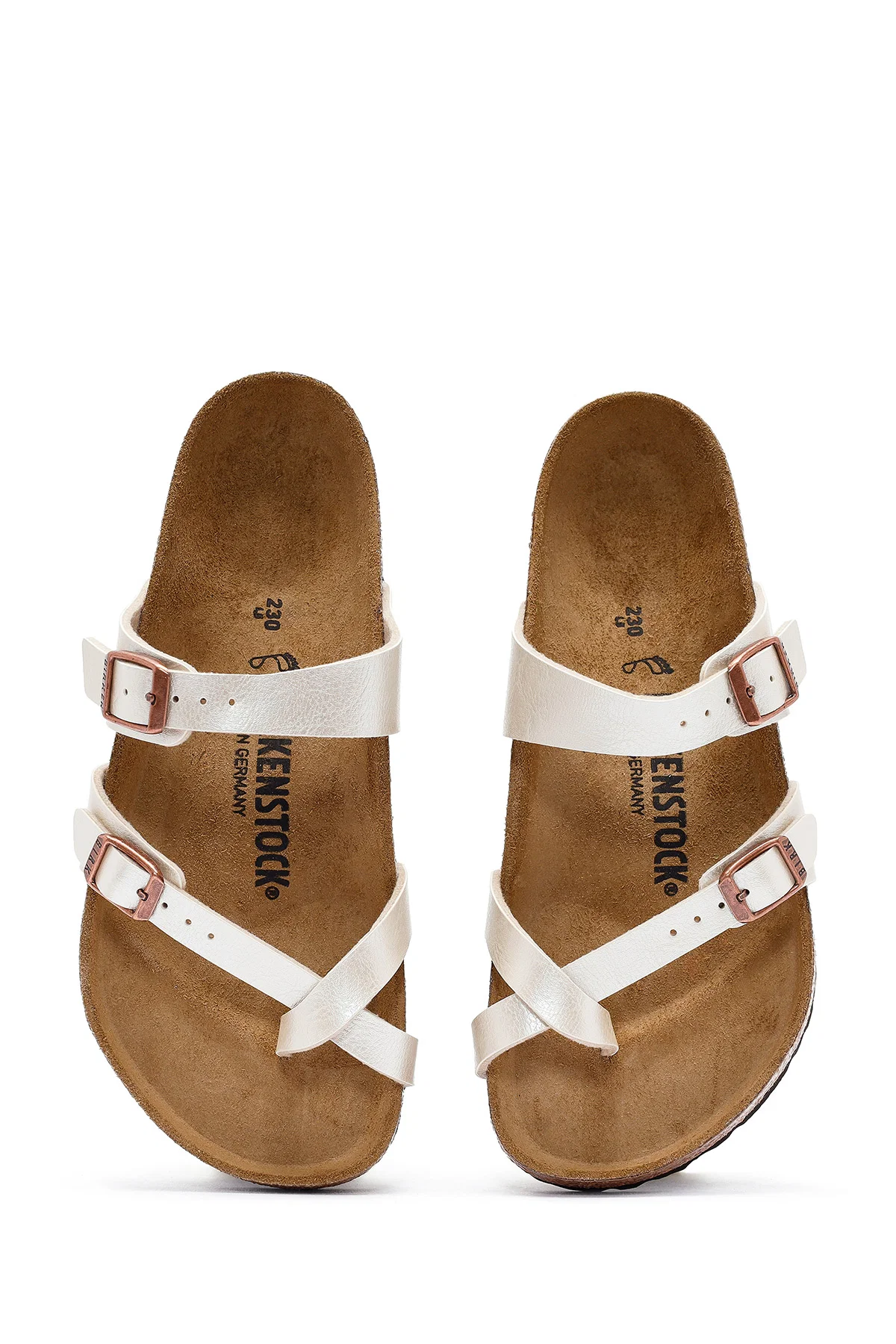 Birkenstock Kadın Beyaz Mayari Graceful Tokalı Terlik - Image 7