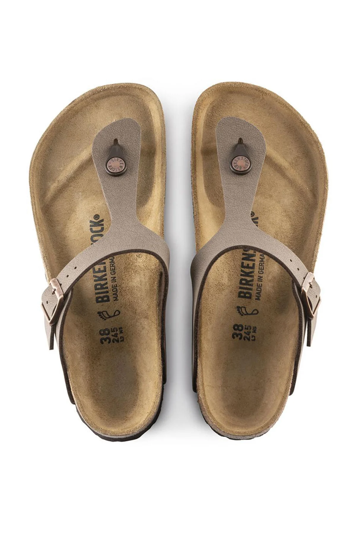Birkenstock Kadın Kahverengi Bırko-Flor Nubuk Parmak Arası Terlik - Image 5