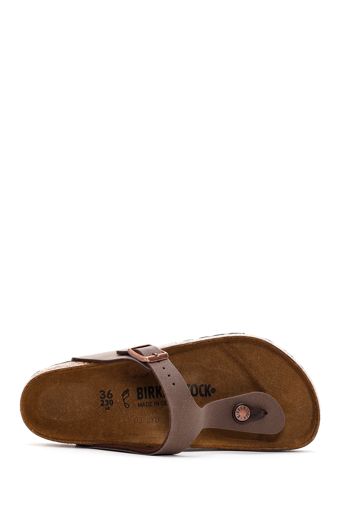 Birkenstock Kadın Kahverengi Bırko-Flor Nubuk Parmak Arası Terlik - Image 7