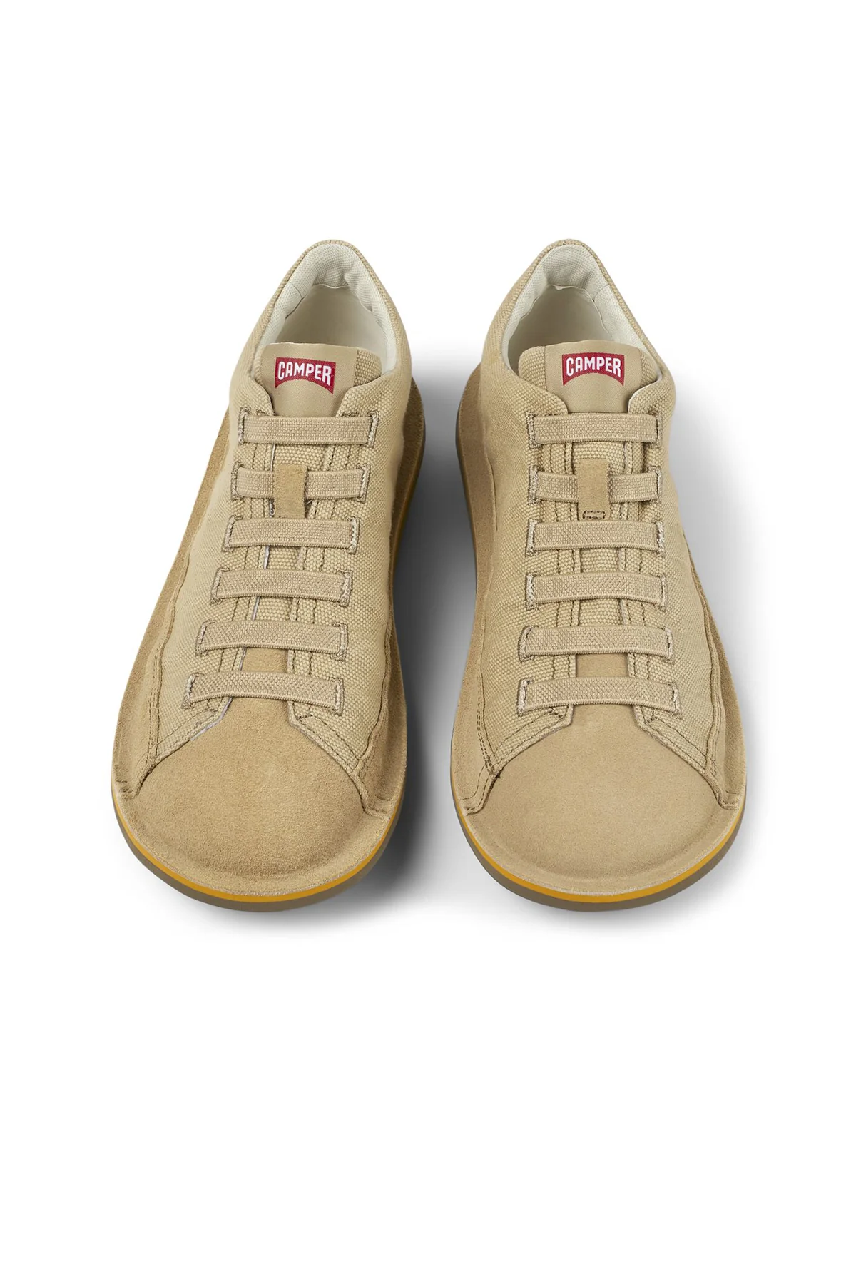 Camper Erkek Bej Beetle Nubuk Deri Sneaker - Image 4