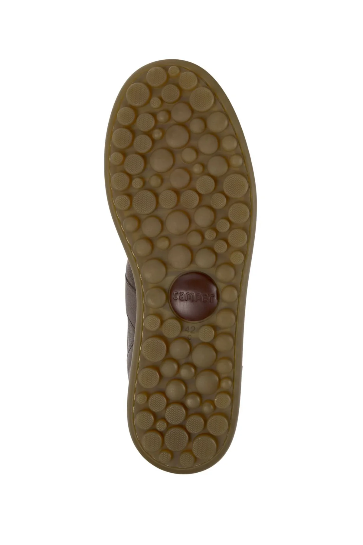 Camper Erkek Kahverengi Pelotas Ariel Deri Sneaker - Image 5