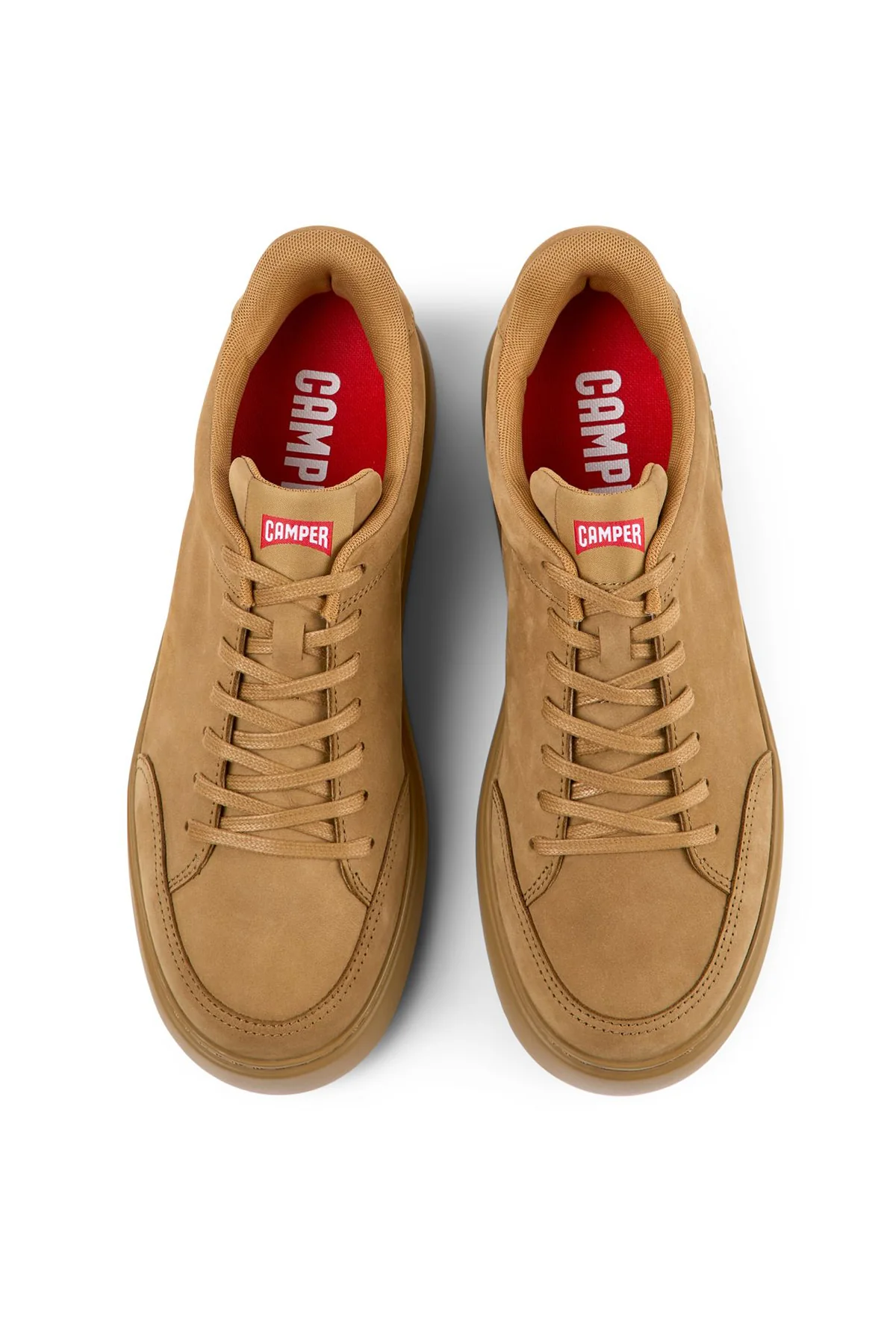 Camper Erkek Kahverengi Runner Deri Sneaker - Image 4