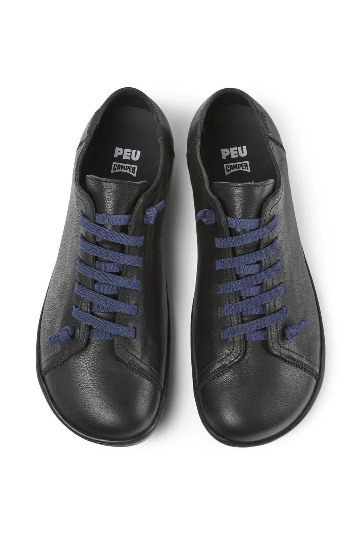 Camper Erkek Siyah Peu Bağcıklı Deri Casual Sneaker - Image 4