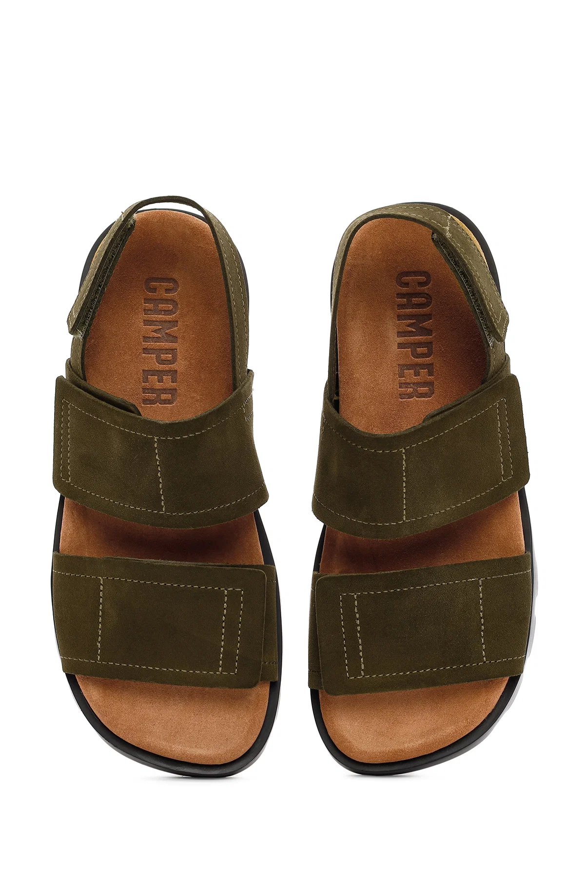 Camper Erkek Yeşil Brutus Deri Sandalet - Image 7
