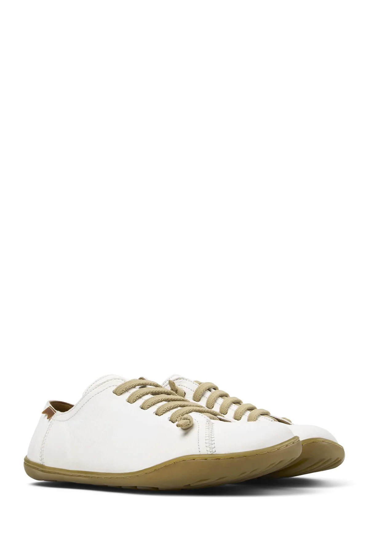 Camper Kadın Beyaz Peu Bağcıklı Deri Sneaker - Image 2
