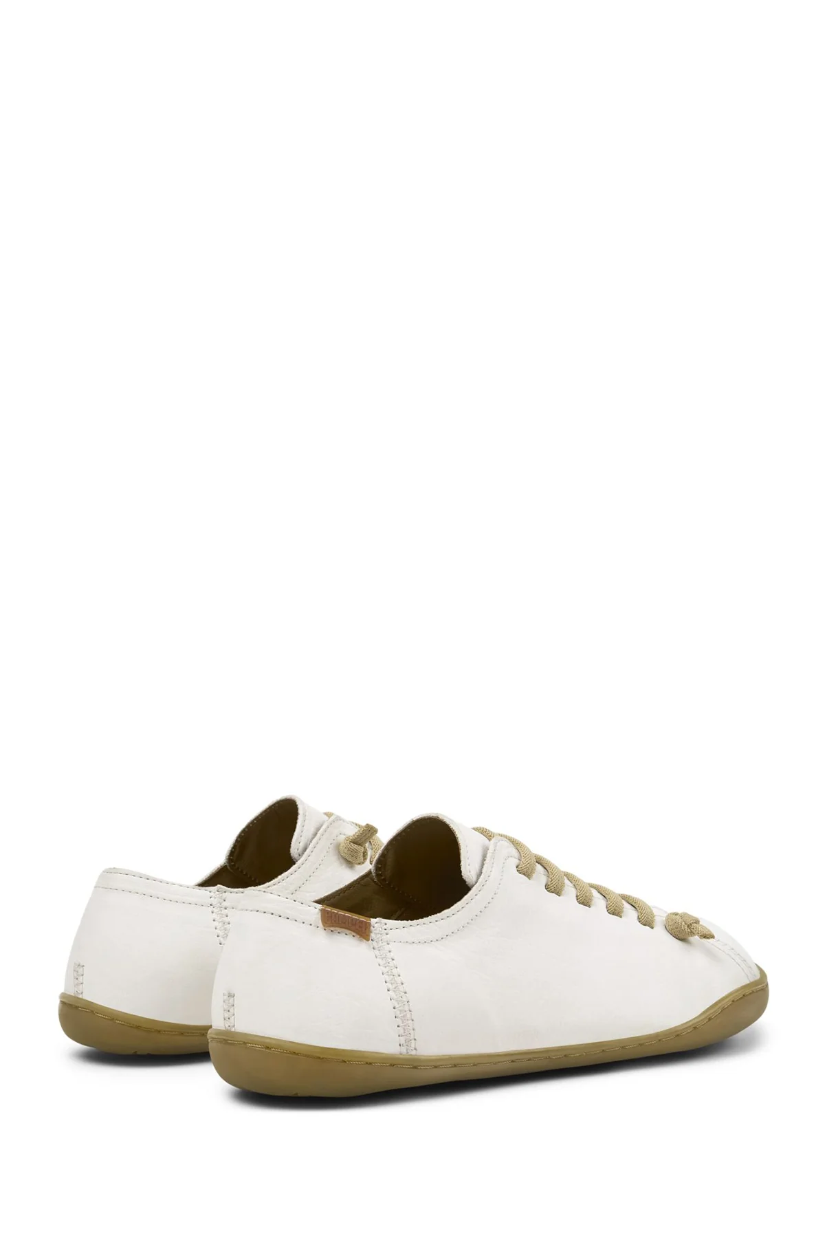 Camper Kadın Beyaz Peu Bağcıklı Deri Sneaker - Image 3