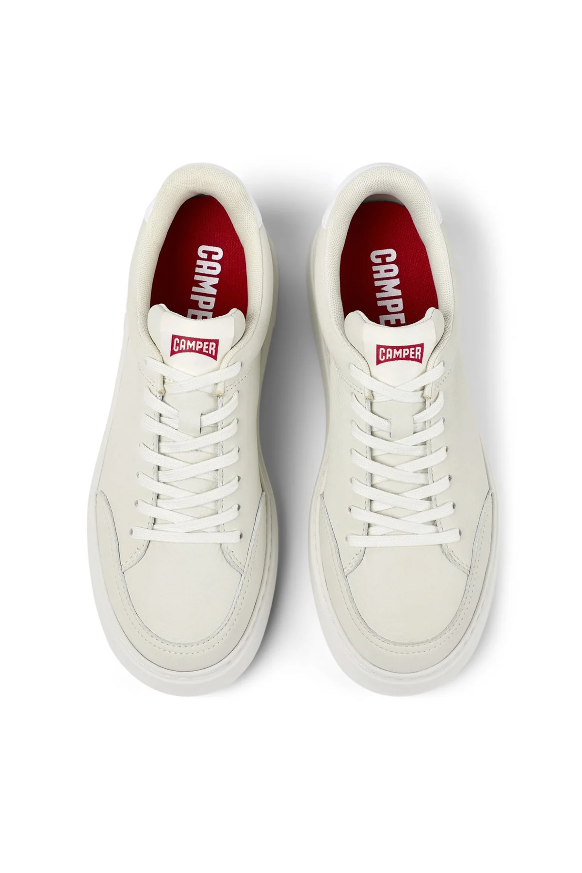 Camper Kadın Beyaz Runner K21 Bağcıklı Deri Sneaker - Image 4