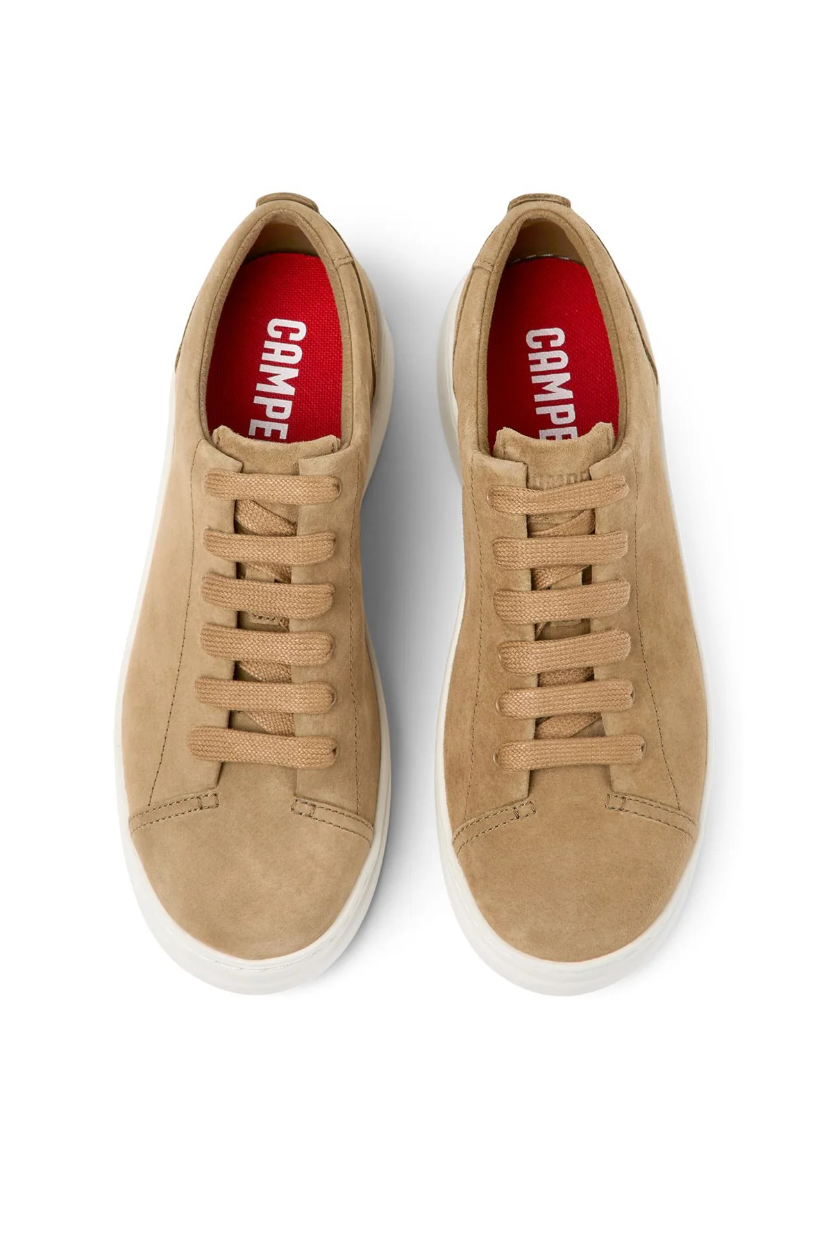 Camper Kadın Kahverengi Runner Up Deri Sneaker - Image 4