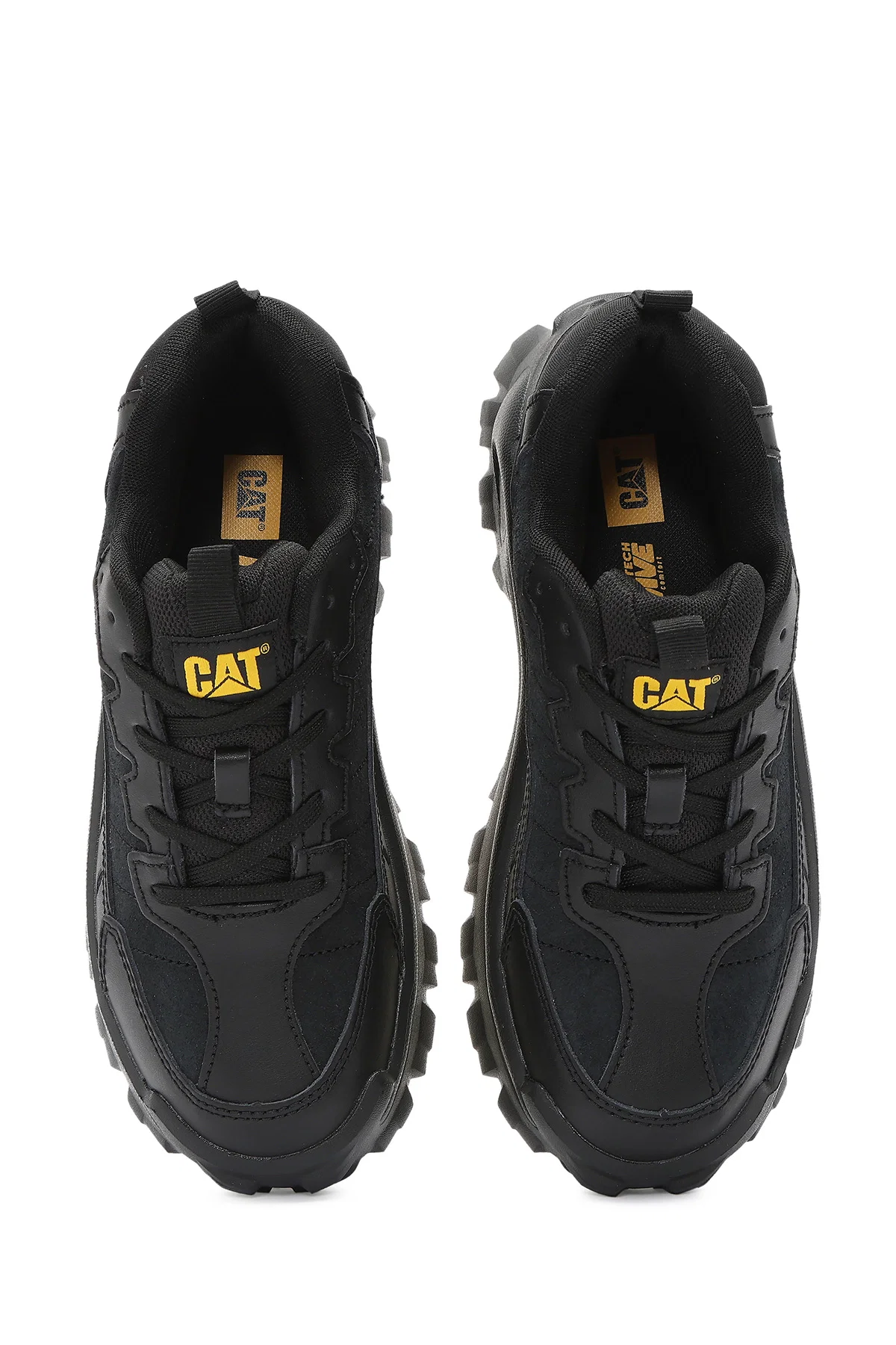 Caterpillar Erkek Siyah Intruder Essential Bağcıklı Kalın Tabanlı Deri Sneaker - Image 6